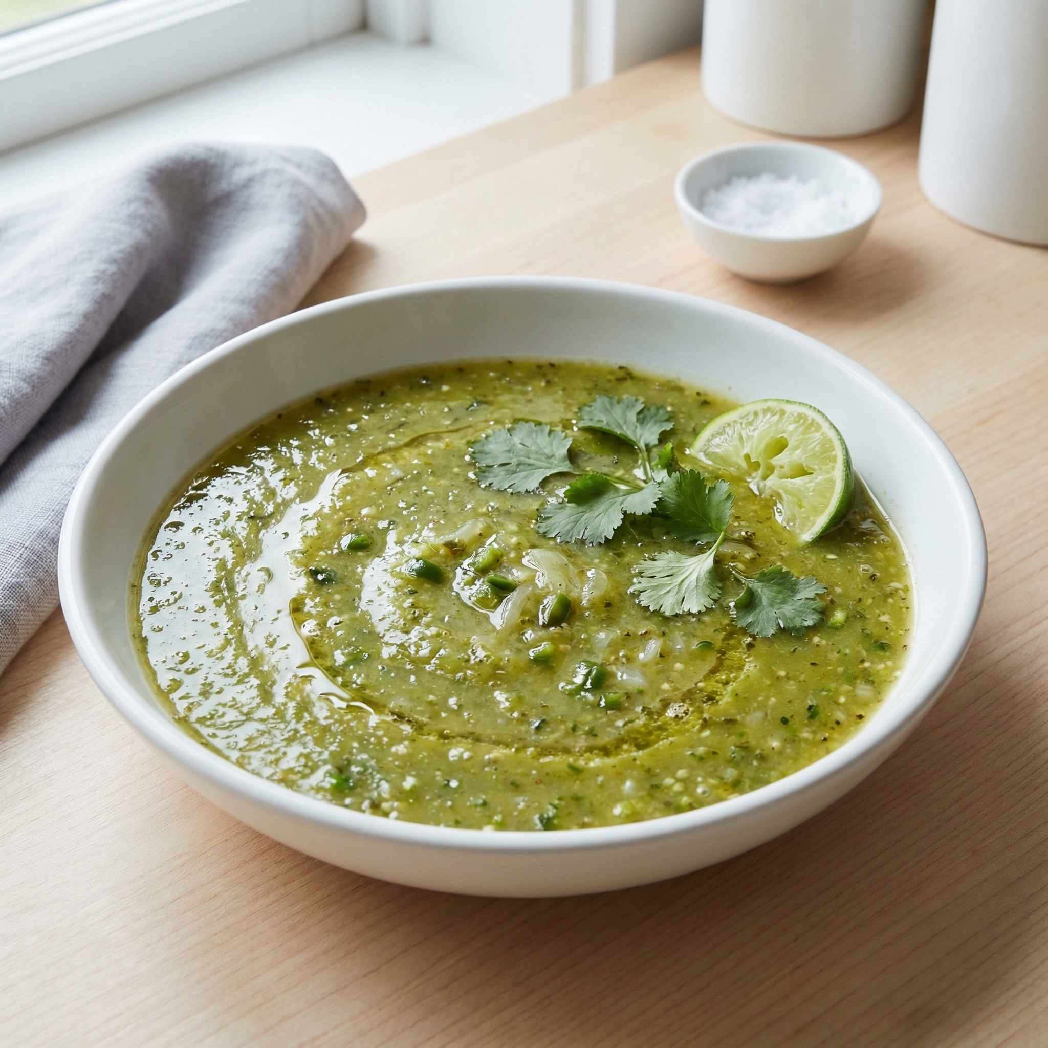 Home-Canned Green Tomatillo Salsa