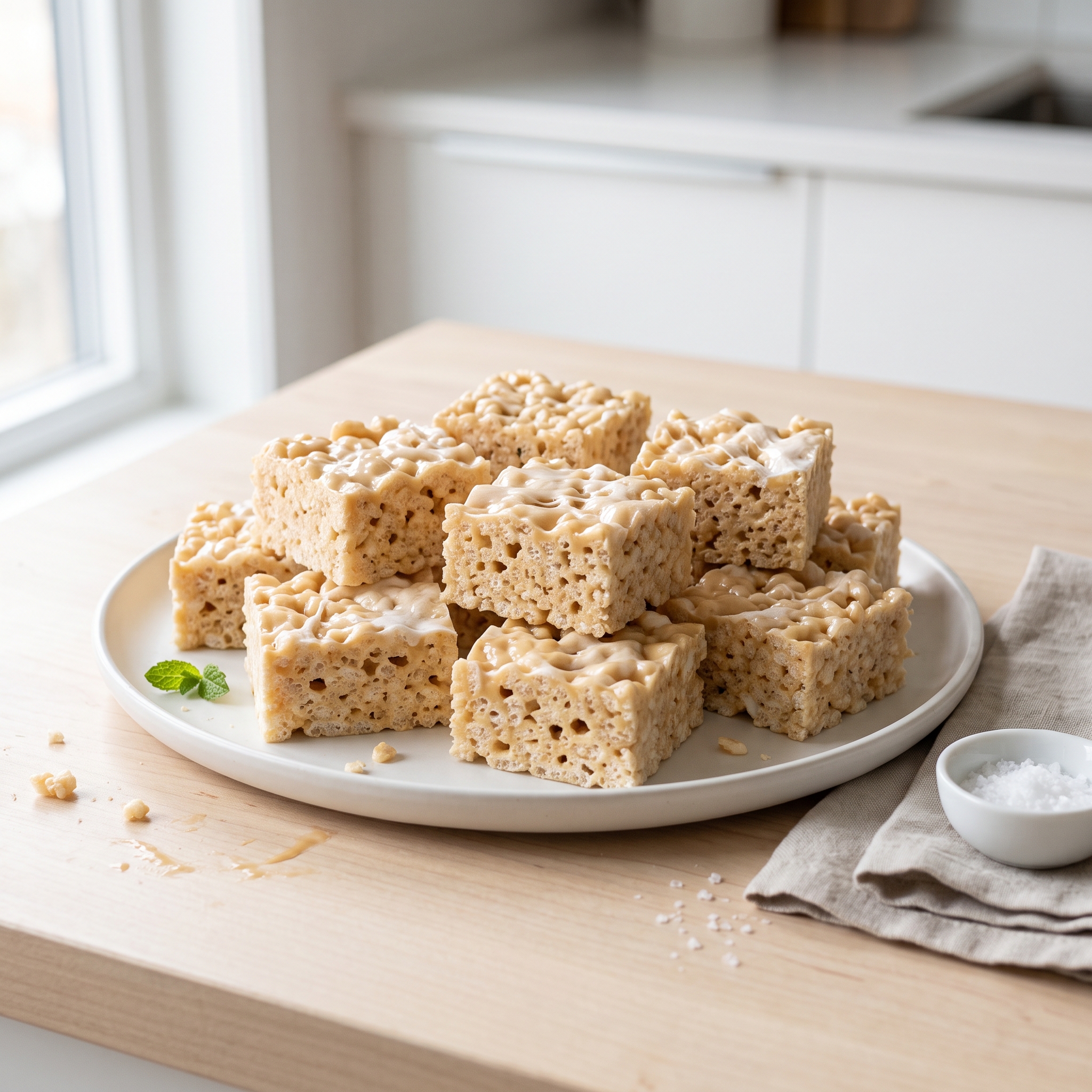 Caramel Marshmallow Crispy Rice Bars