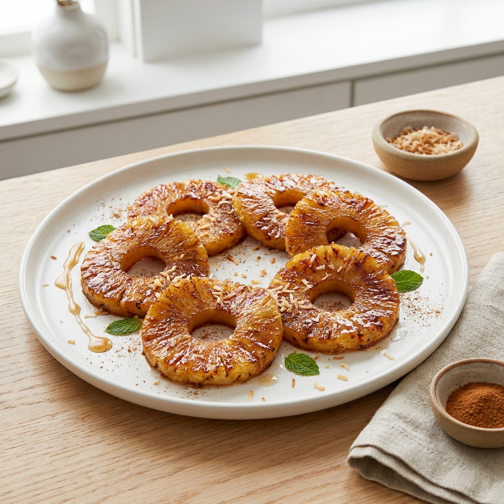 Caramelized Grilled Pineapple Rings