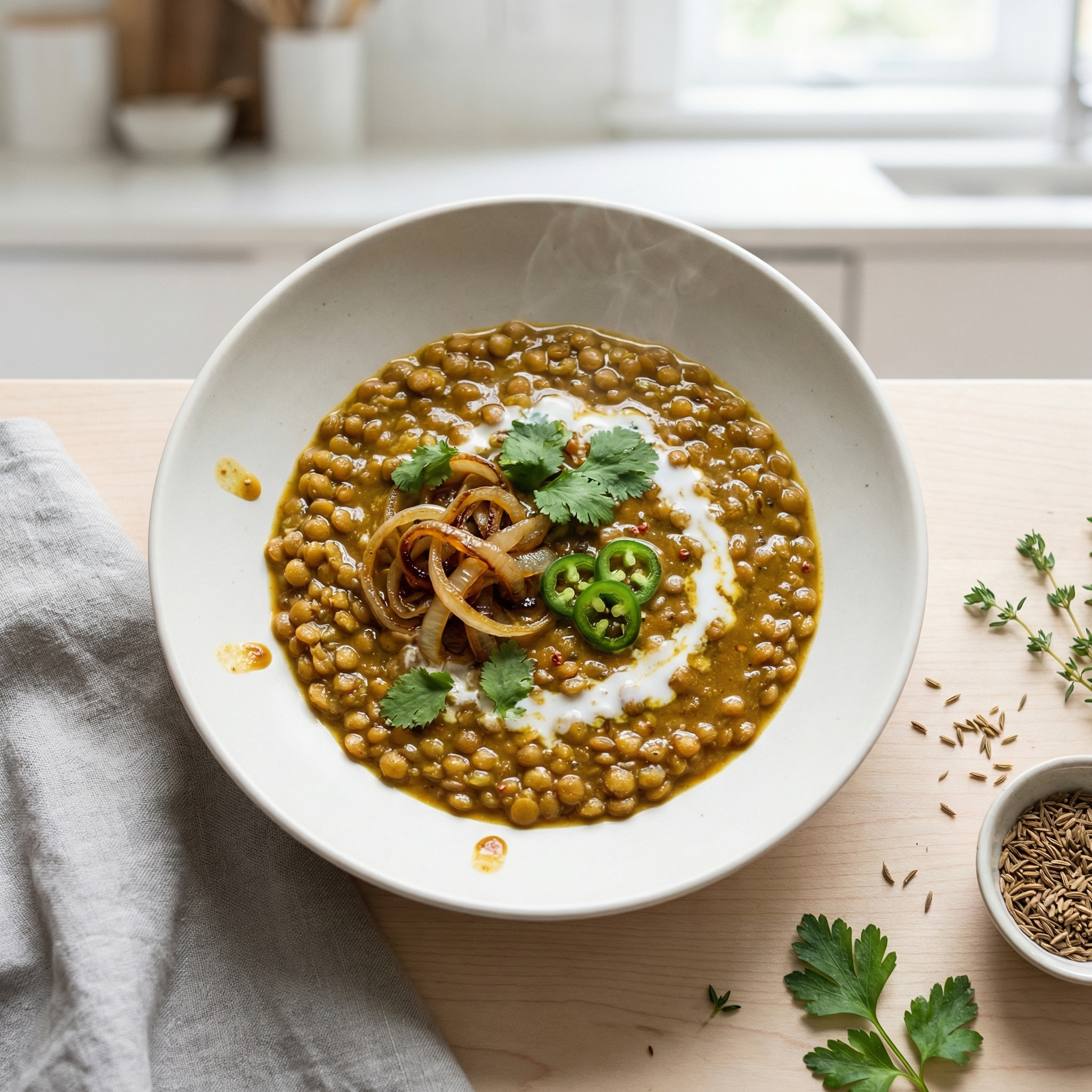 Caribbean Curried Peas (Lentils)