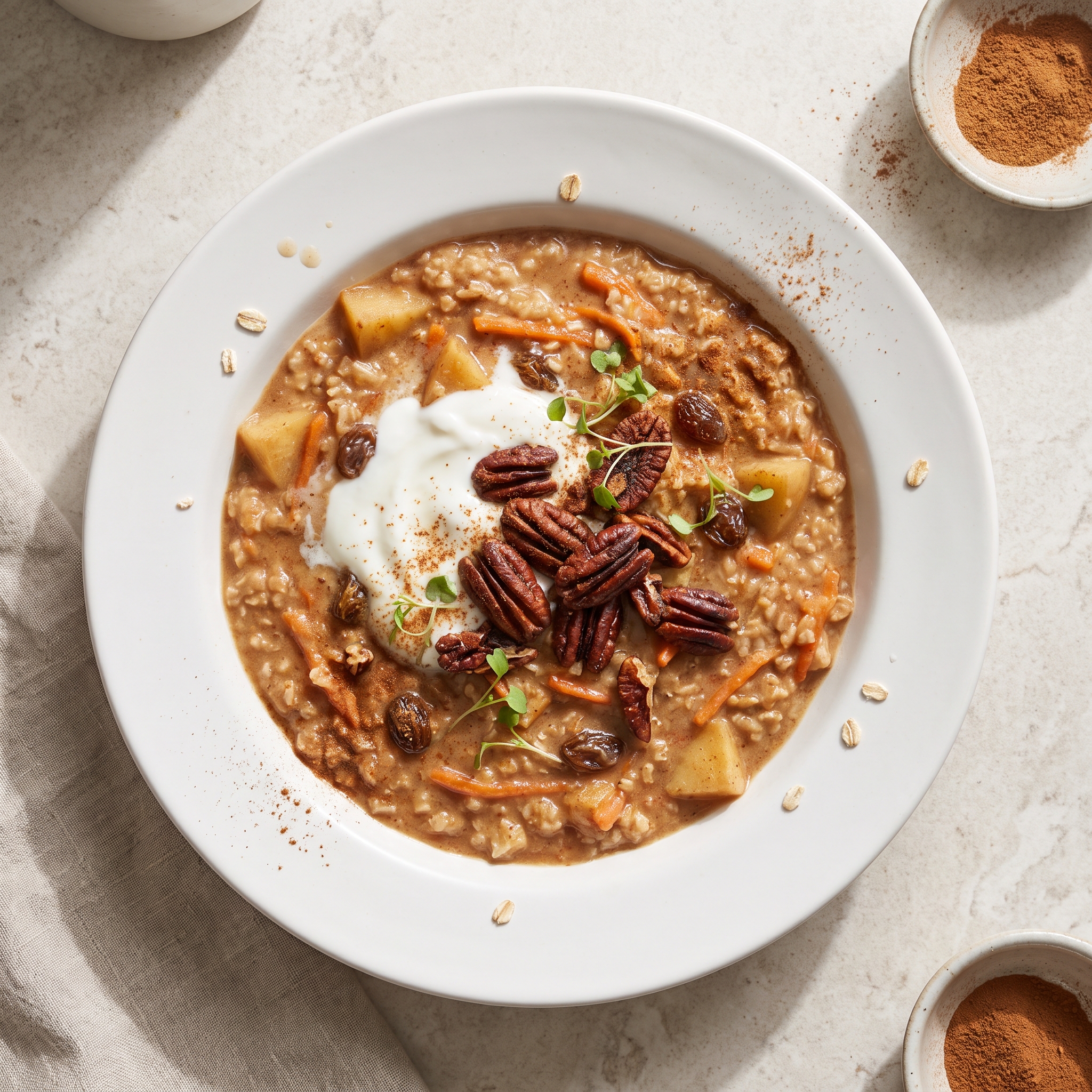 Carrot Cake–Inspired Oatmeal