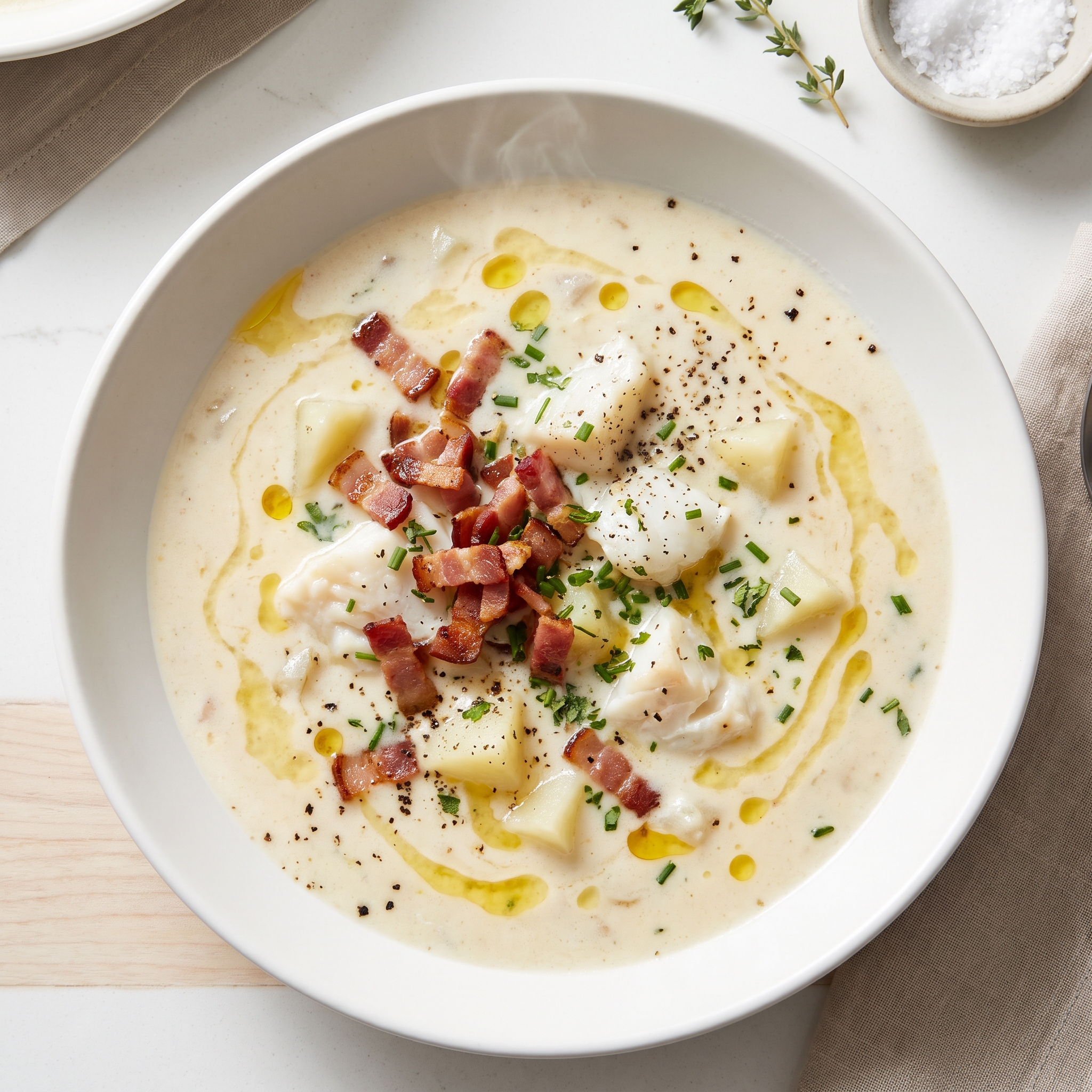 Cathy's Incredible Cod Chowder