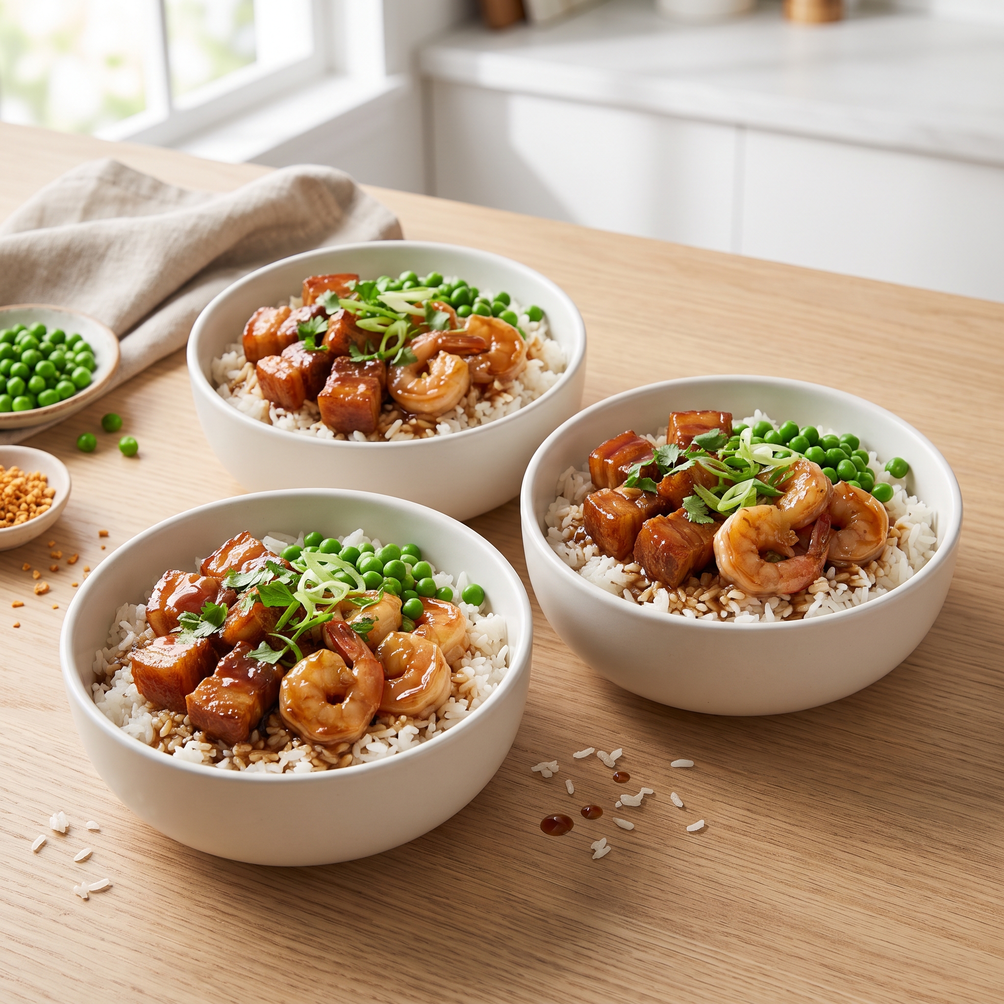 Cebu-Style Filipino Steamed Rice Bowl