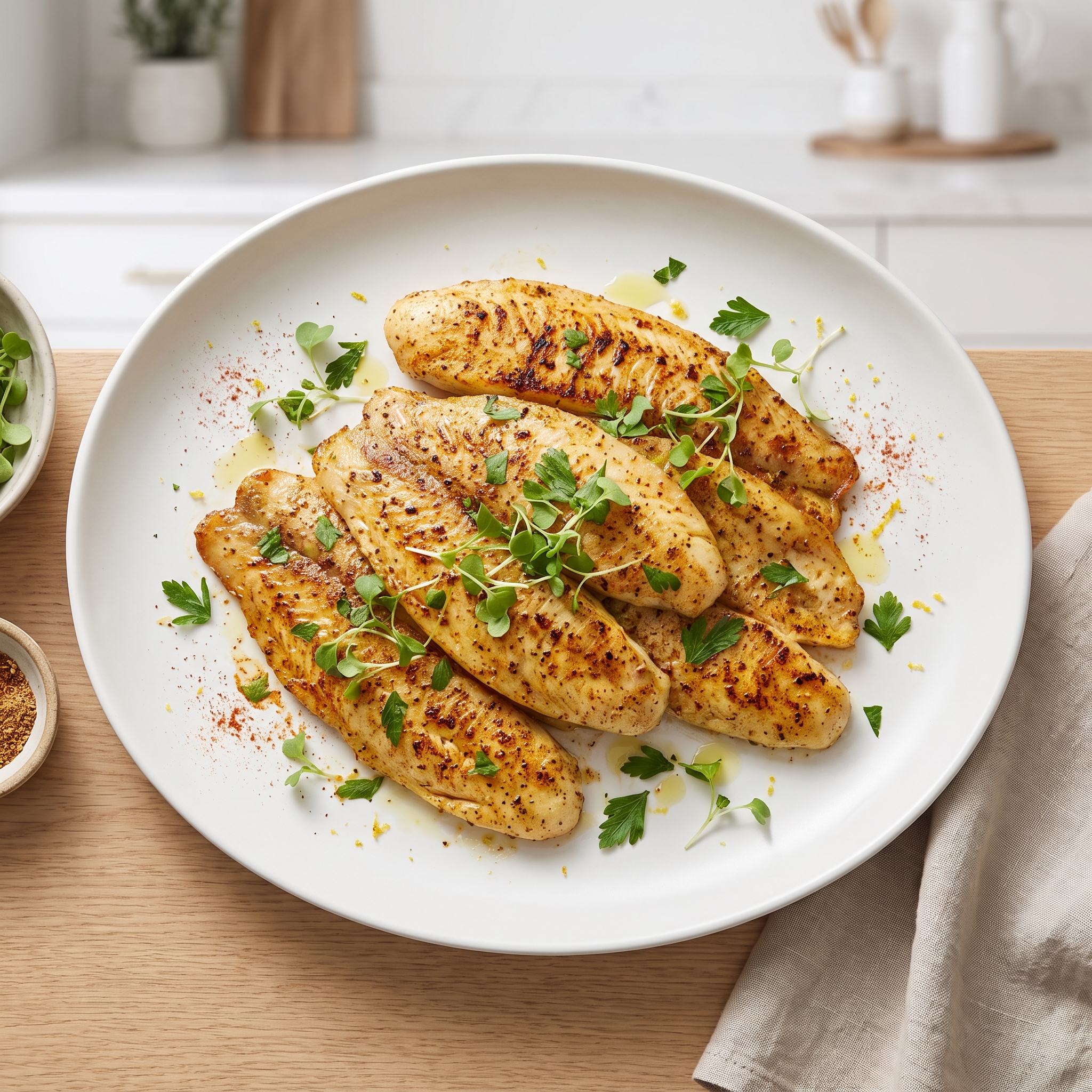 Char-Grilled Tilapia Fillets