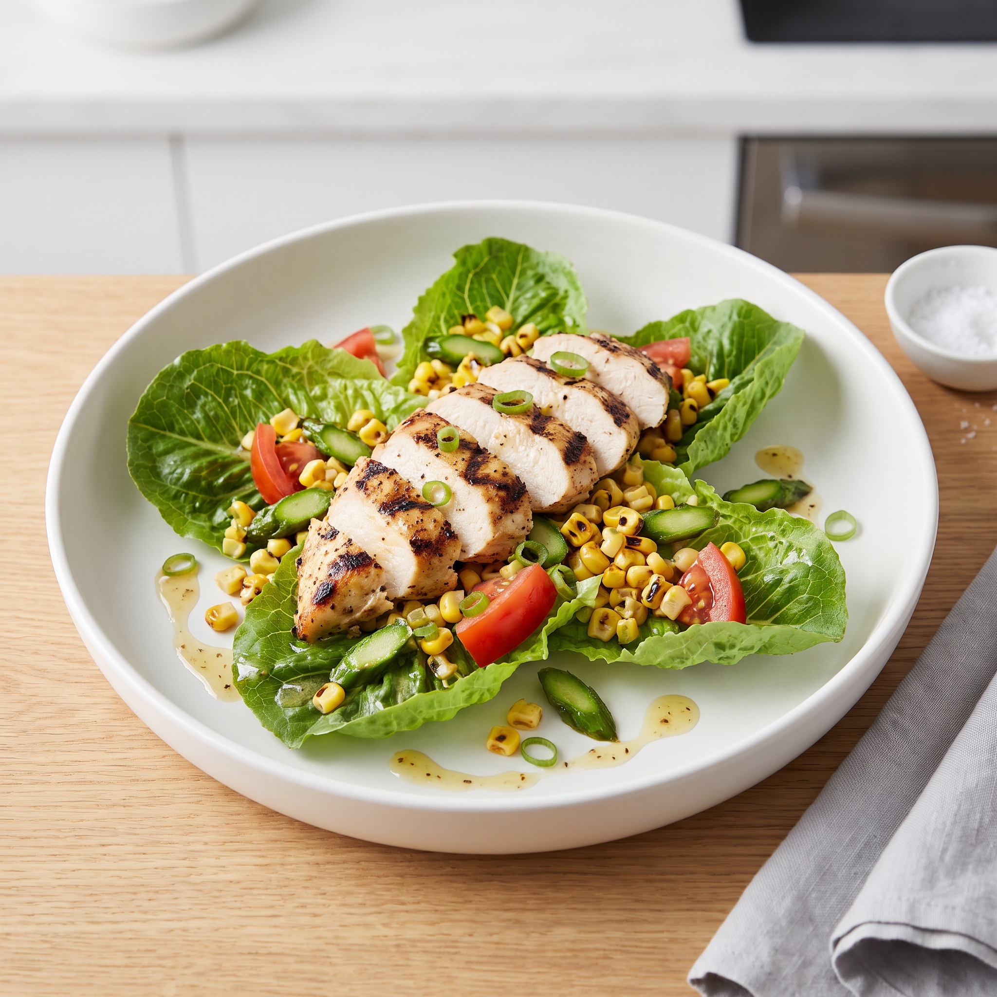 Charred Corn and Grilled Chicken Salad