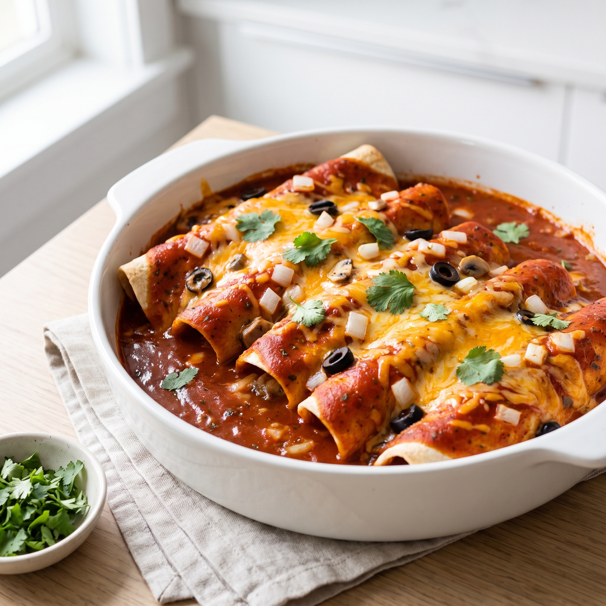 Cheddar Cheese Enchiladas