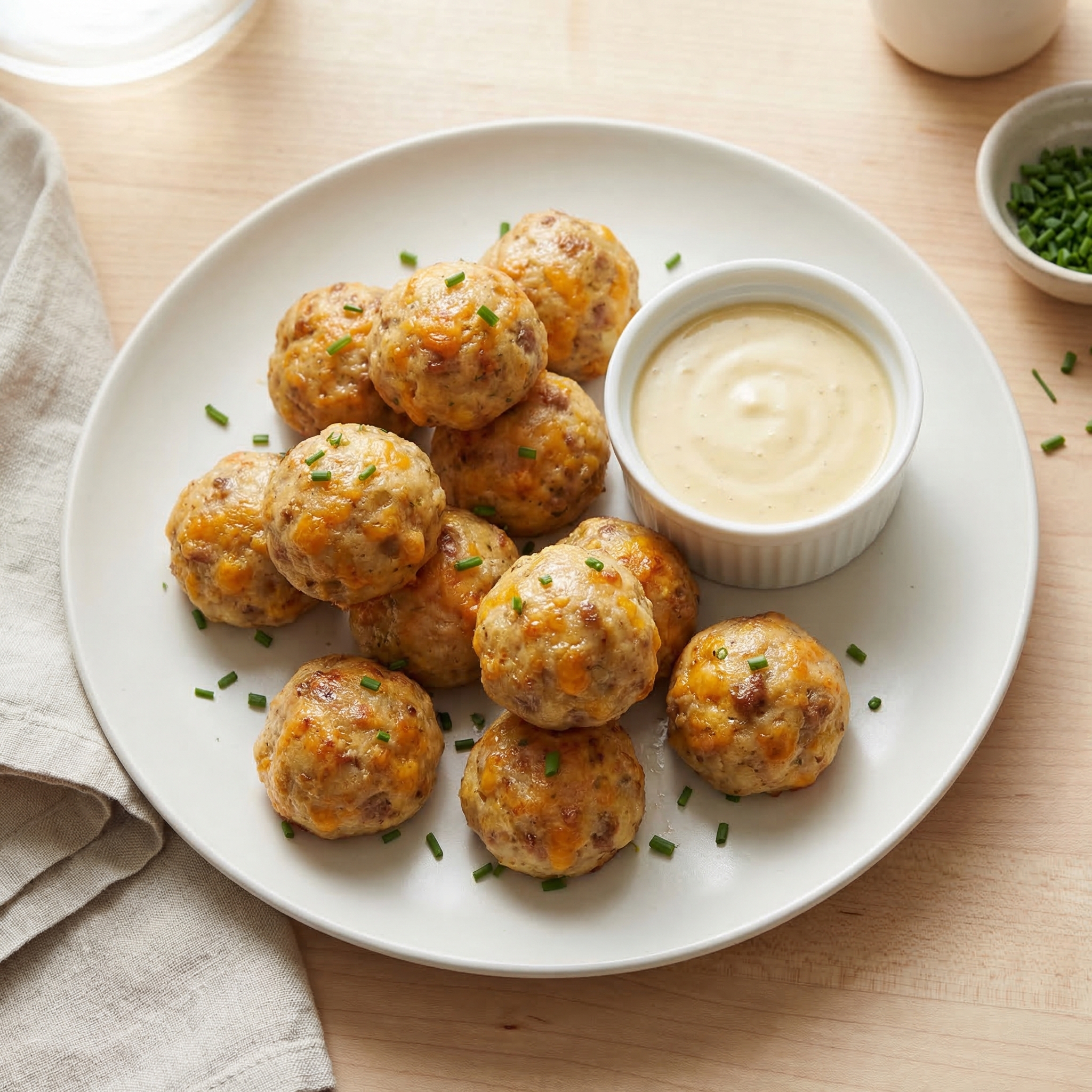 Cheddar Cream Cheese Sausage Bites