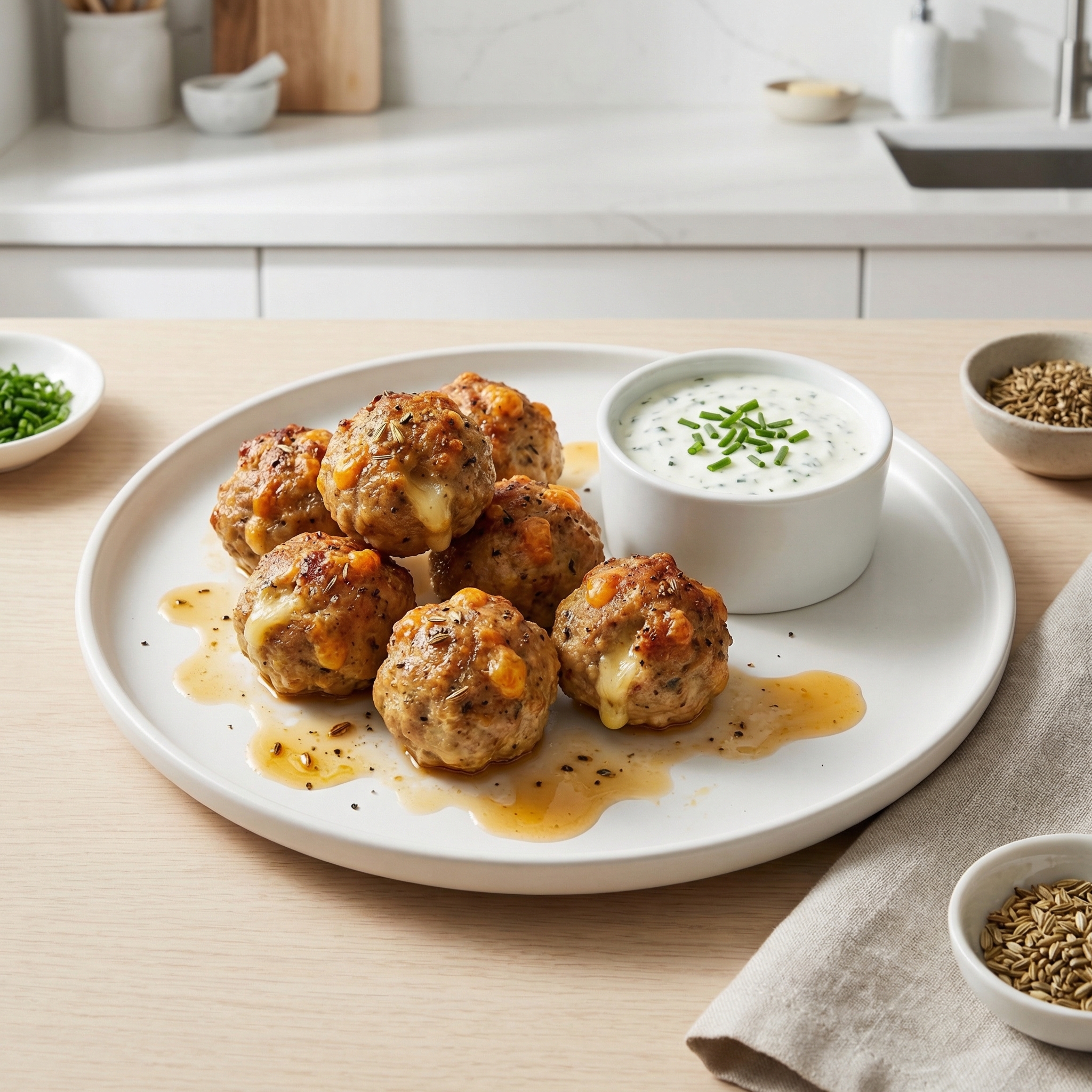Cheddar Turkey Sausage Bites