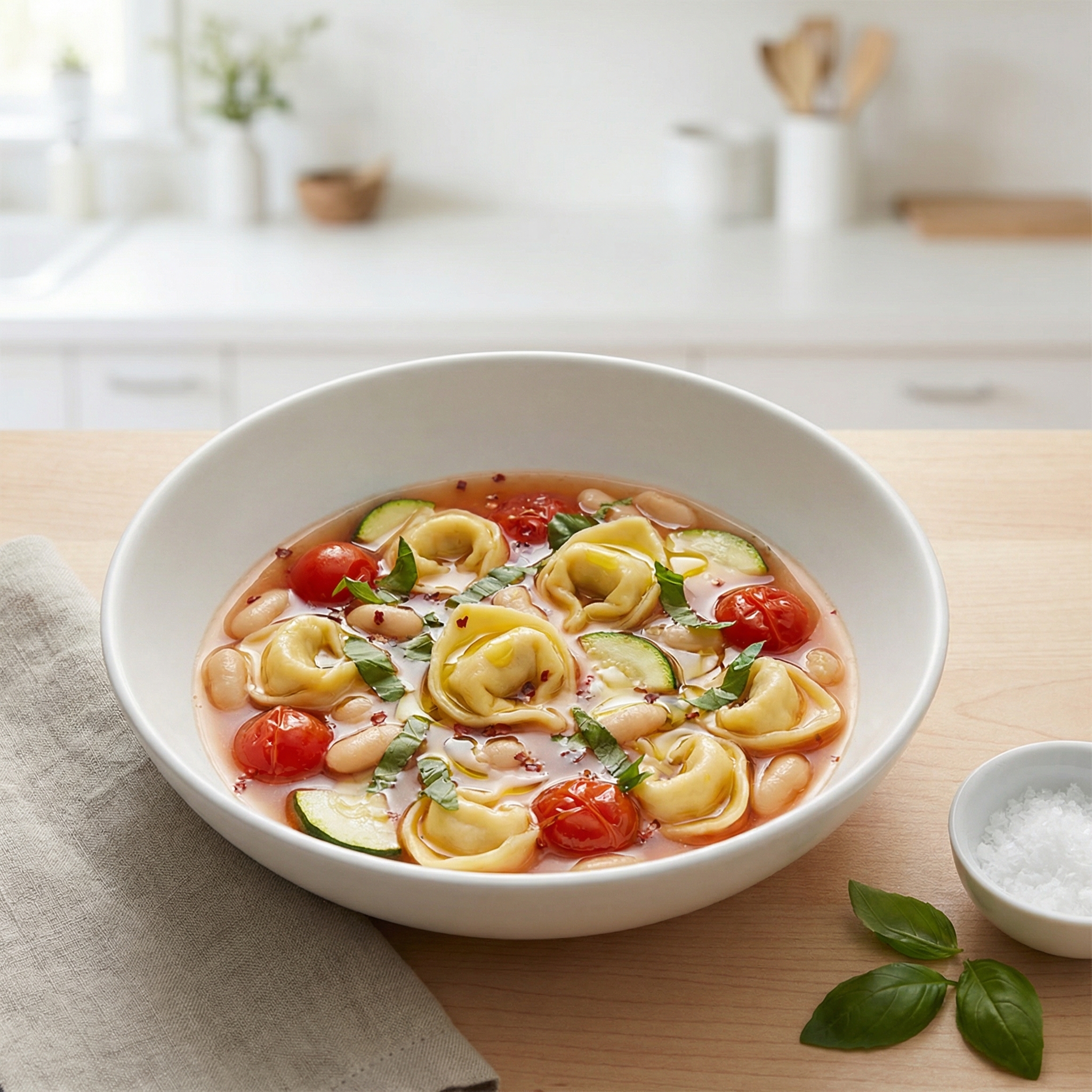 Quick Cheese Tortellini Soup