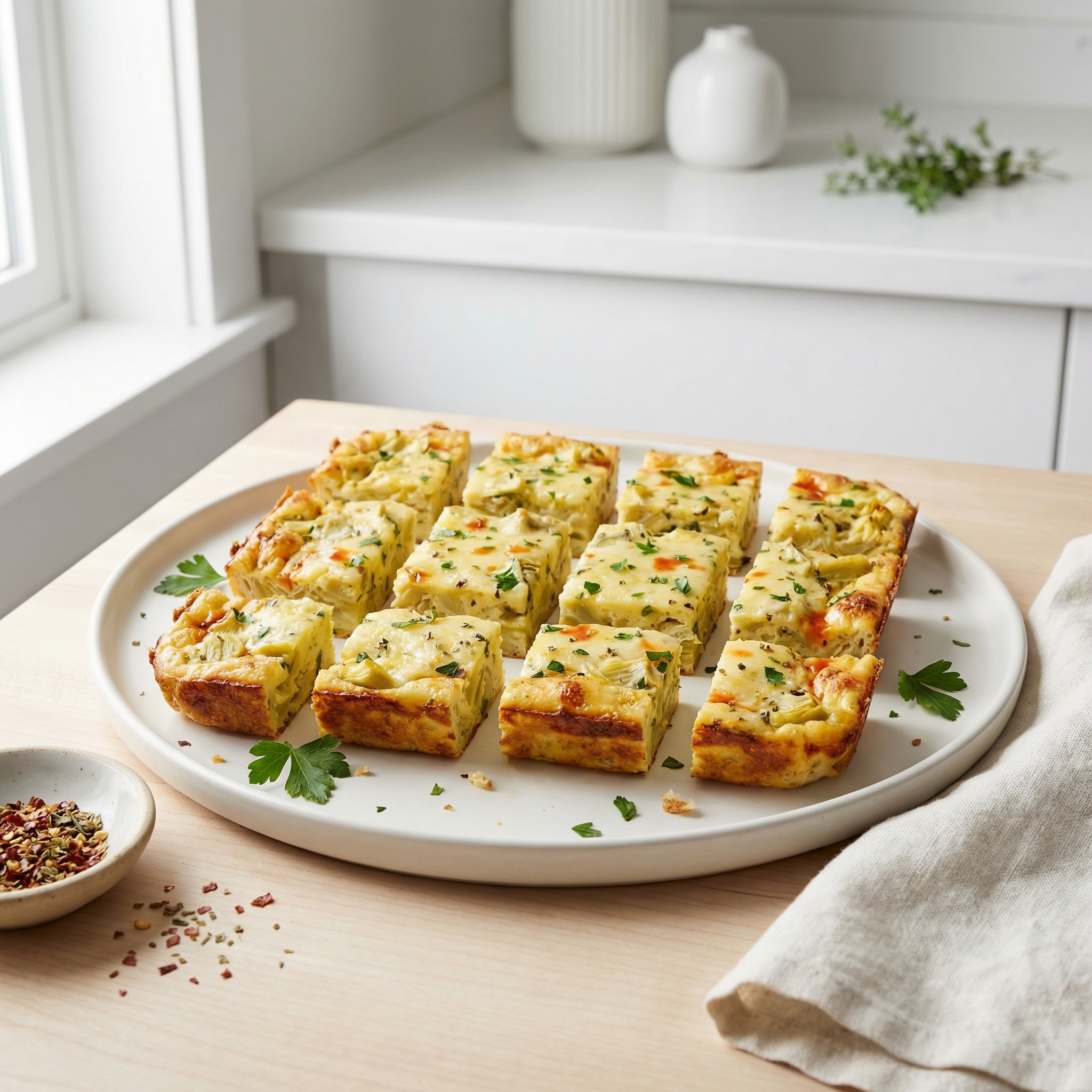 Cheesy Artichoke Bites