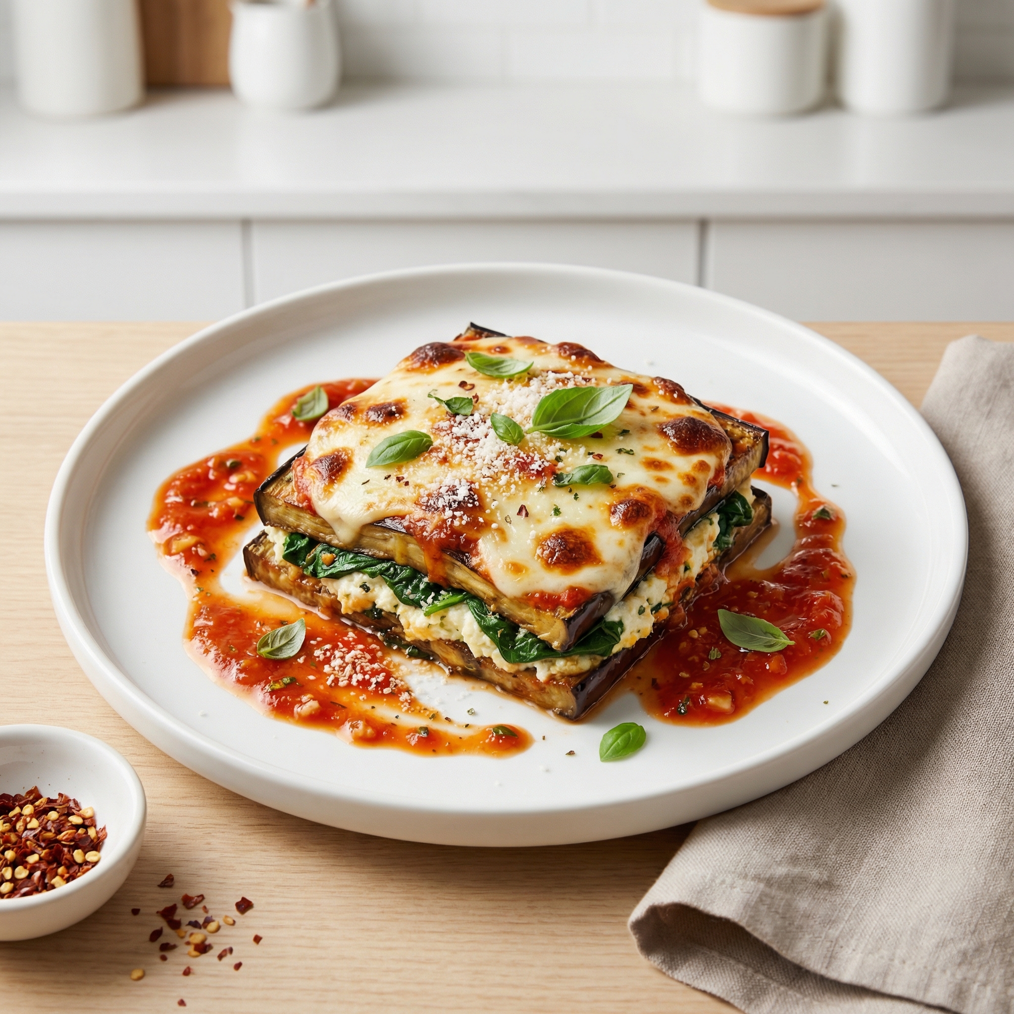 Cheesy Baked Eggplant
