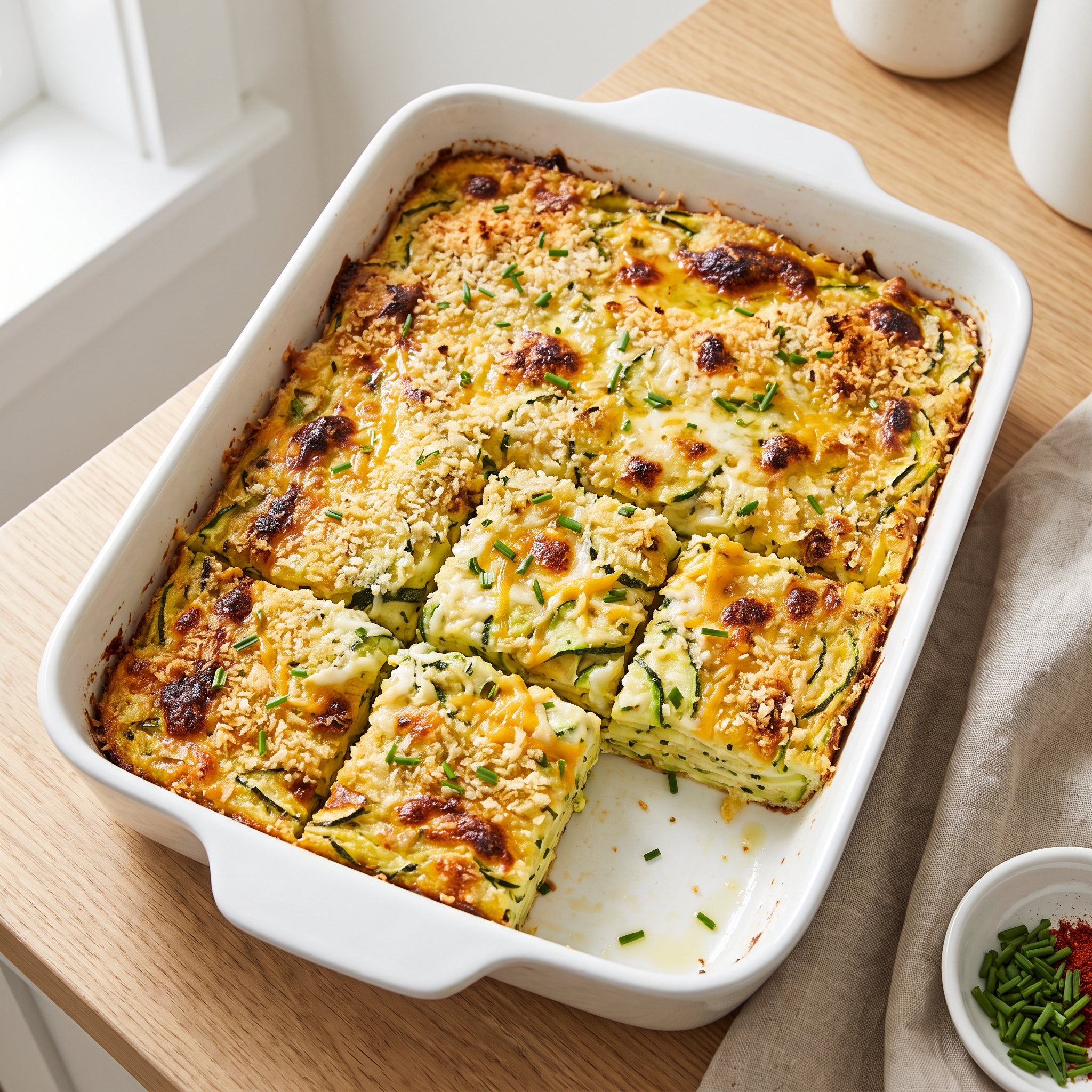 Cheesy Baked Zucchini Casserole