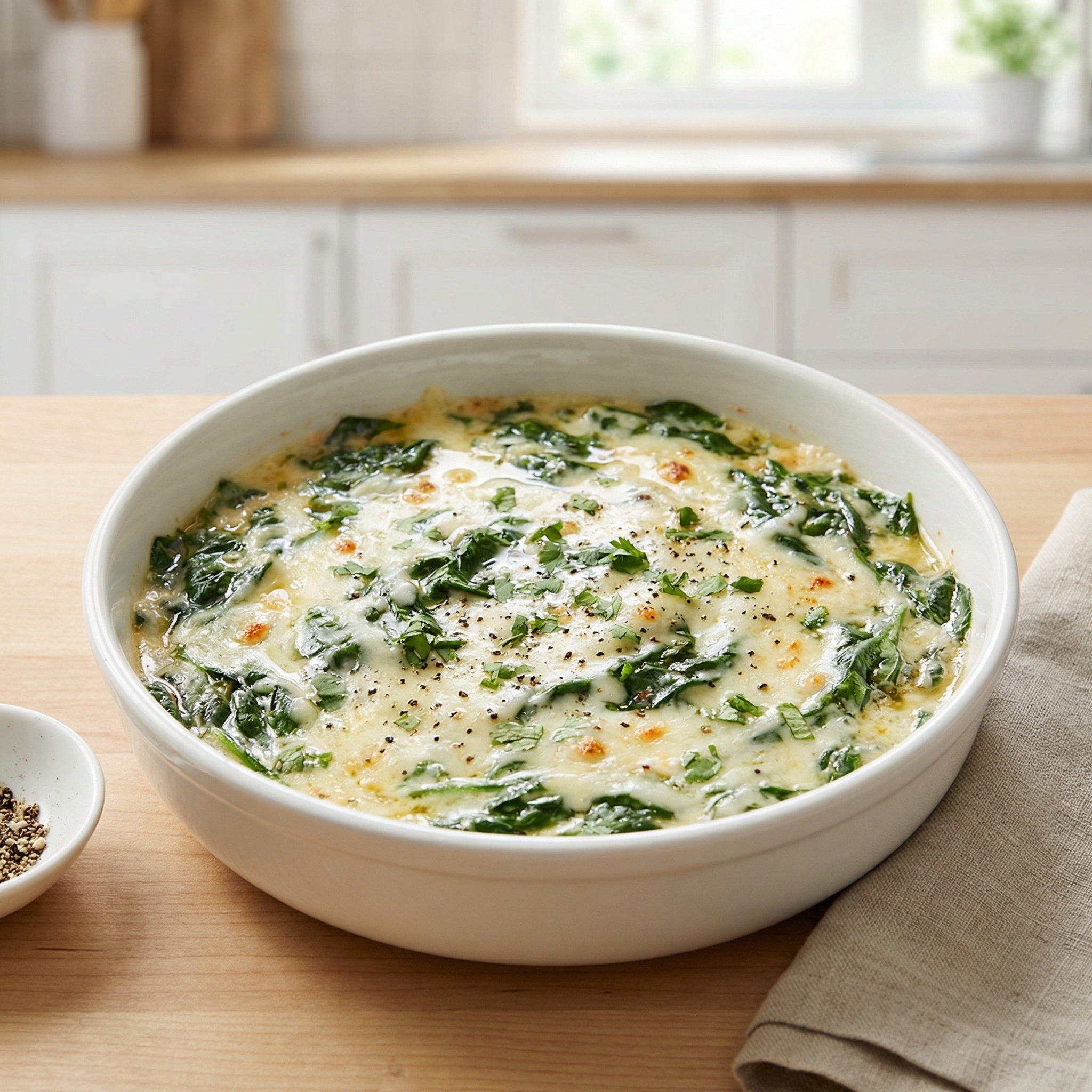 Cheesy Beer and Spinach Dip