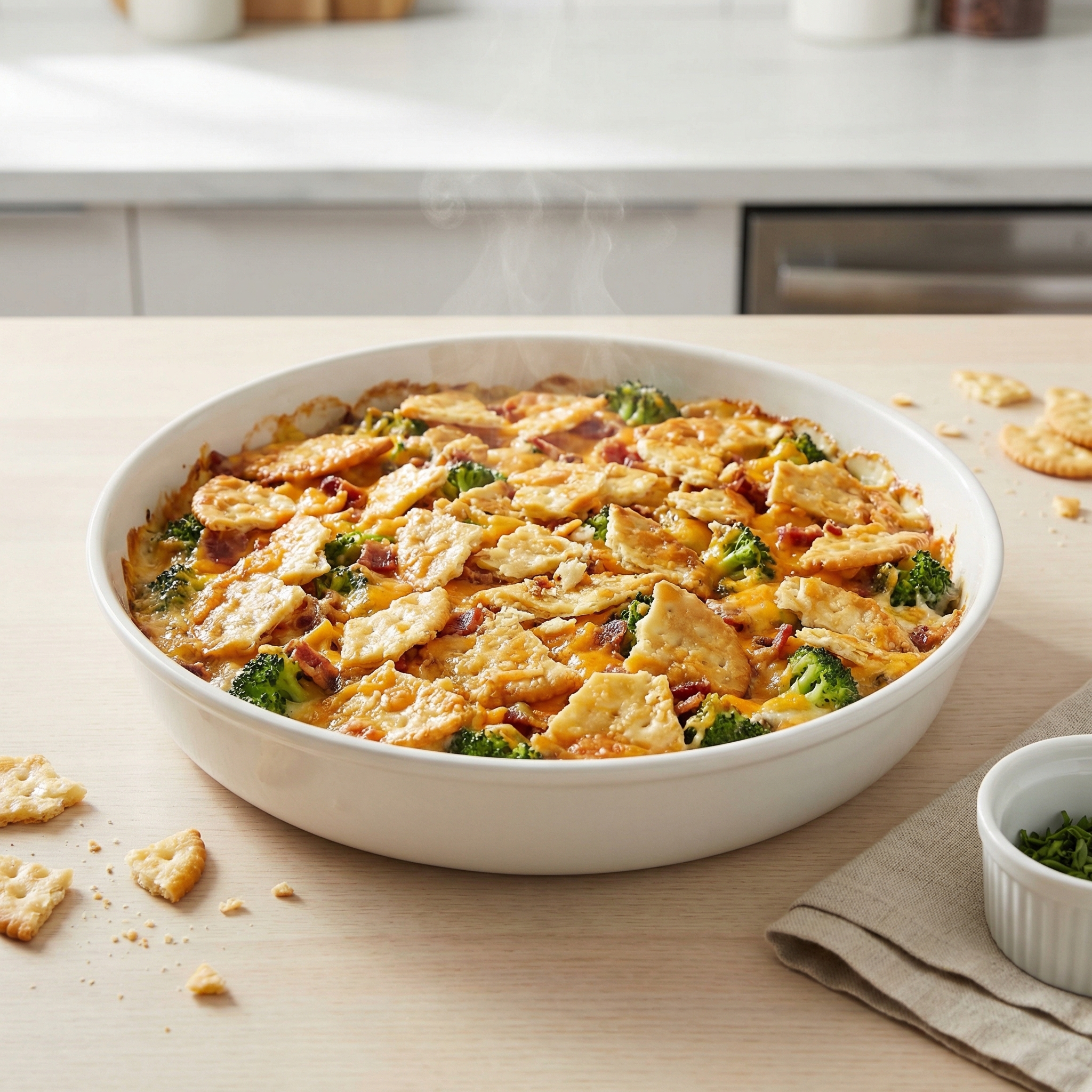 Bacon-Cheddar Broccoli Bake