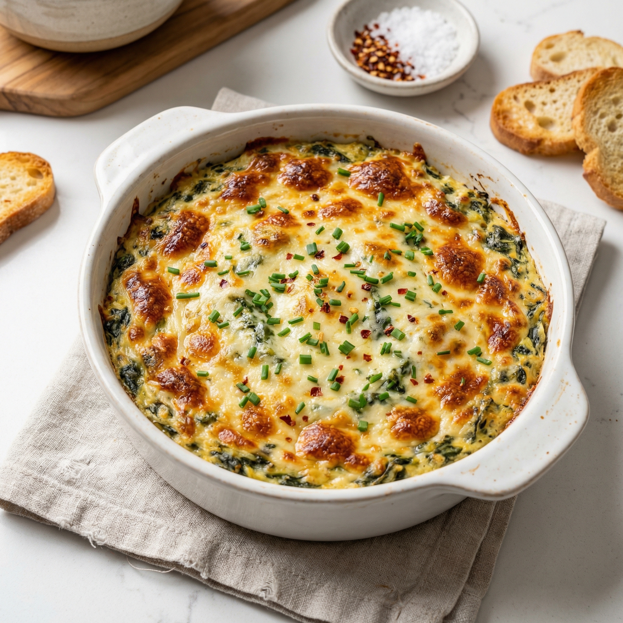 Absolutely Wonderful Cheesy, Creamy Spinach Artichoke Dip
