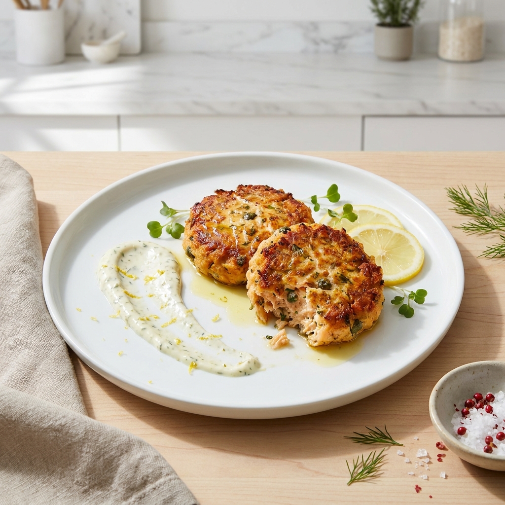 Chef John’s Crispy Salmon Cakes