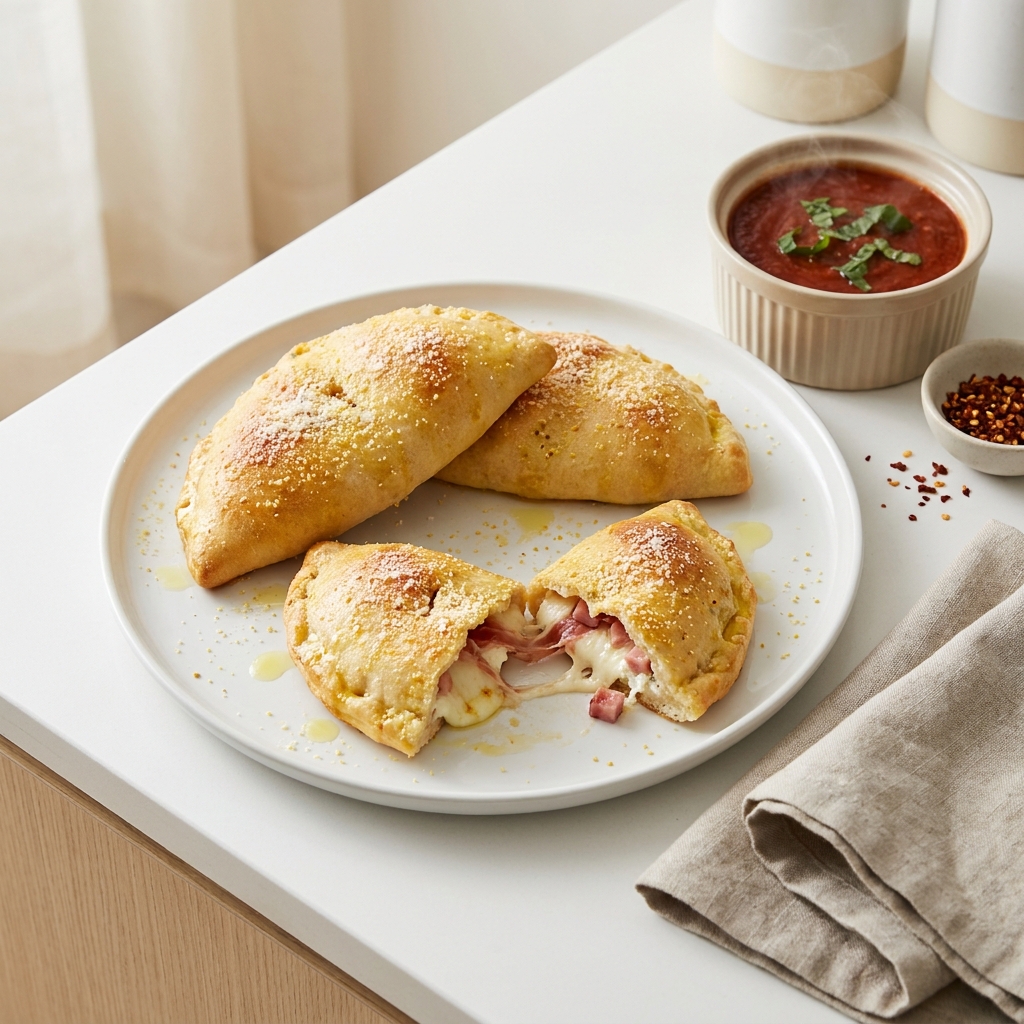Chef John's Ham and Cheese Calzones