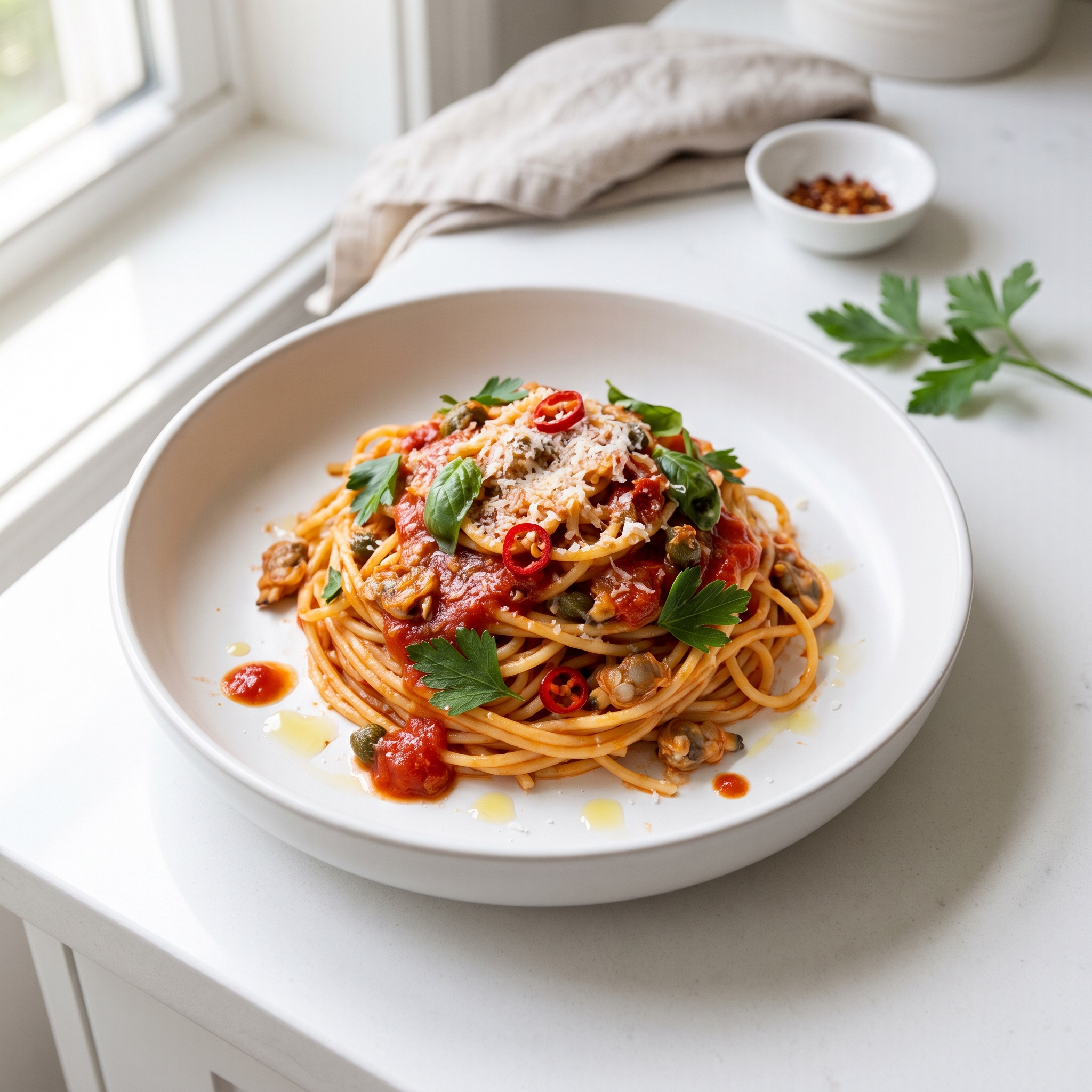 Chef John's Spaghetti in Tomato-Clam Sauce