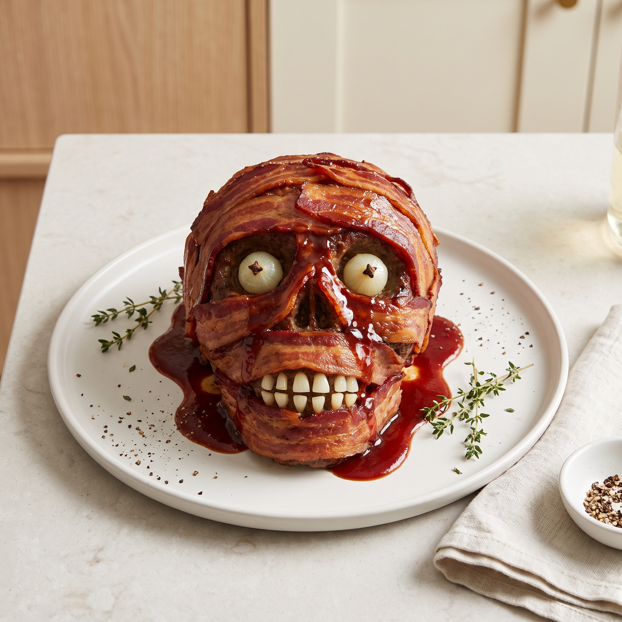 Chef John's Undead Bacon-Wrapped Meatloaf