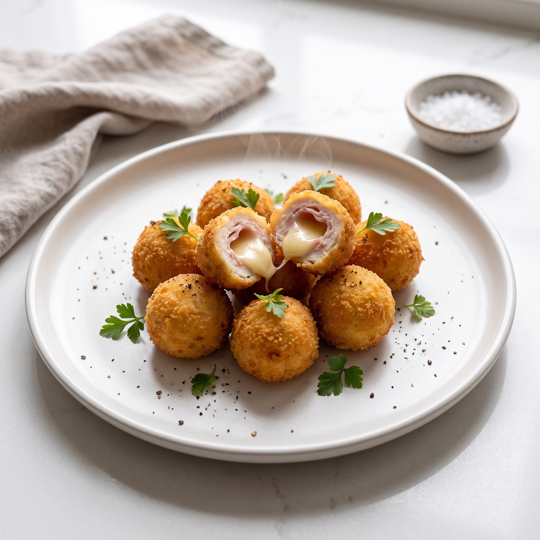 Chicken Cordon Bleu Bites