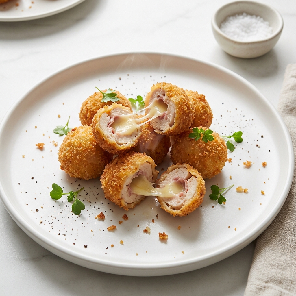Chicken Cordon Bleu Bites
