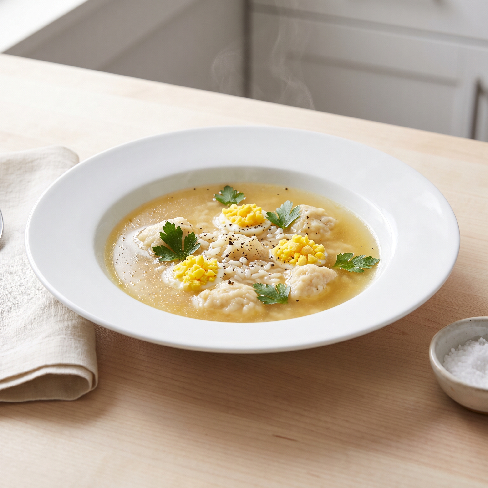 Chicken Matzo Dumpling Passover Soup