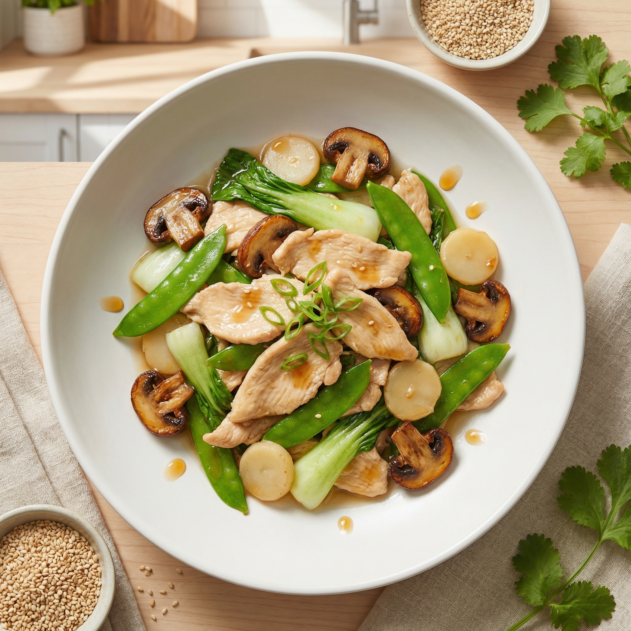 Classic Moo Goo Gai Pan Stir-Fry