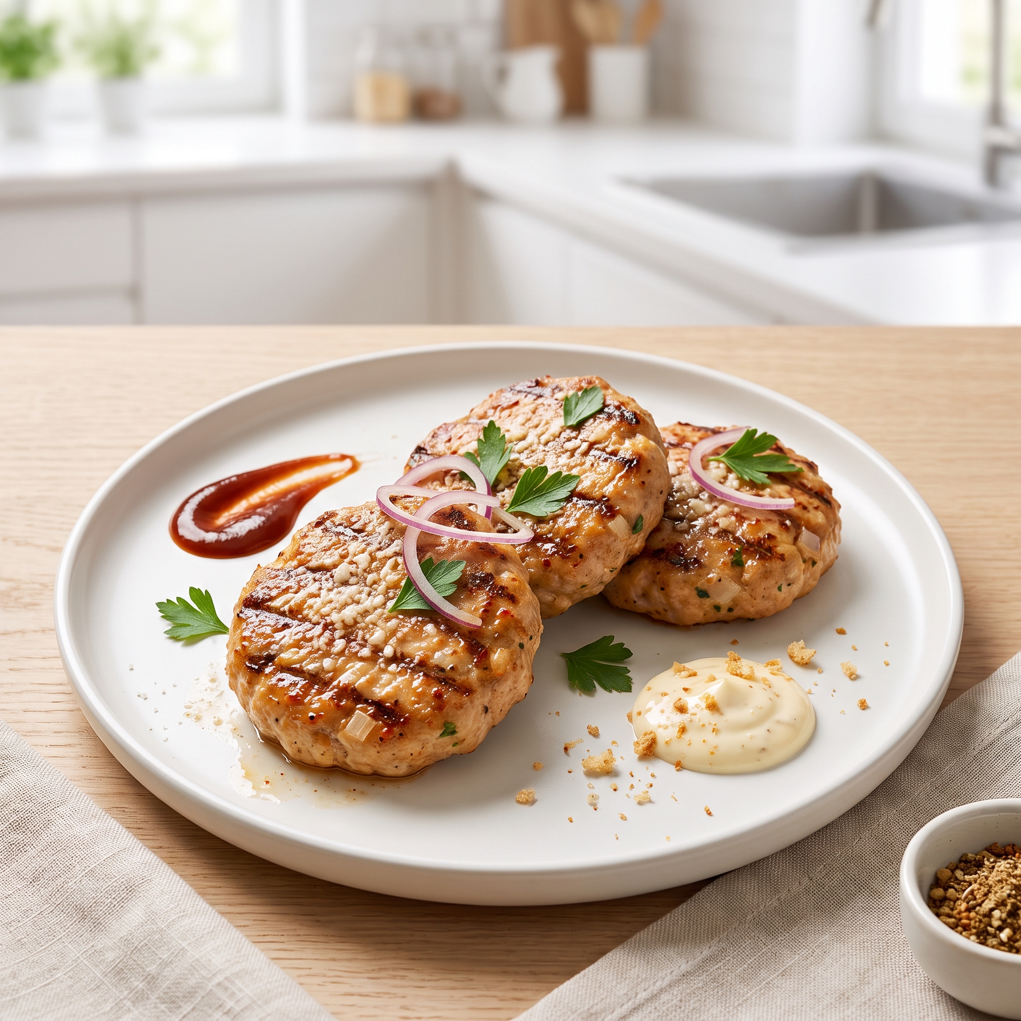 Chicken Patties with Parmesan and Spices