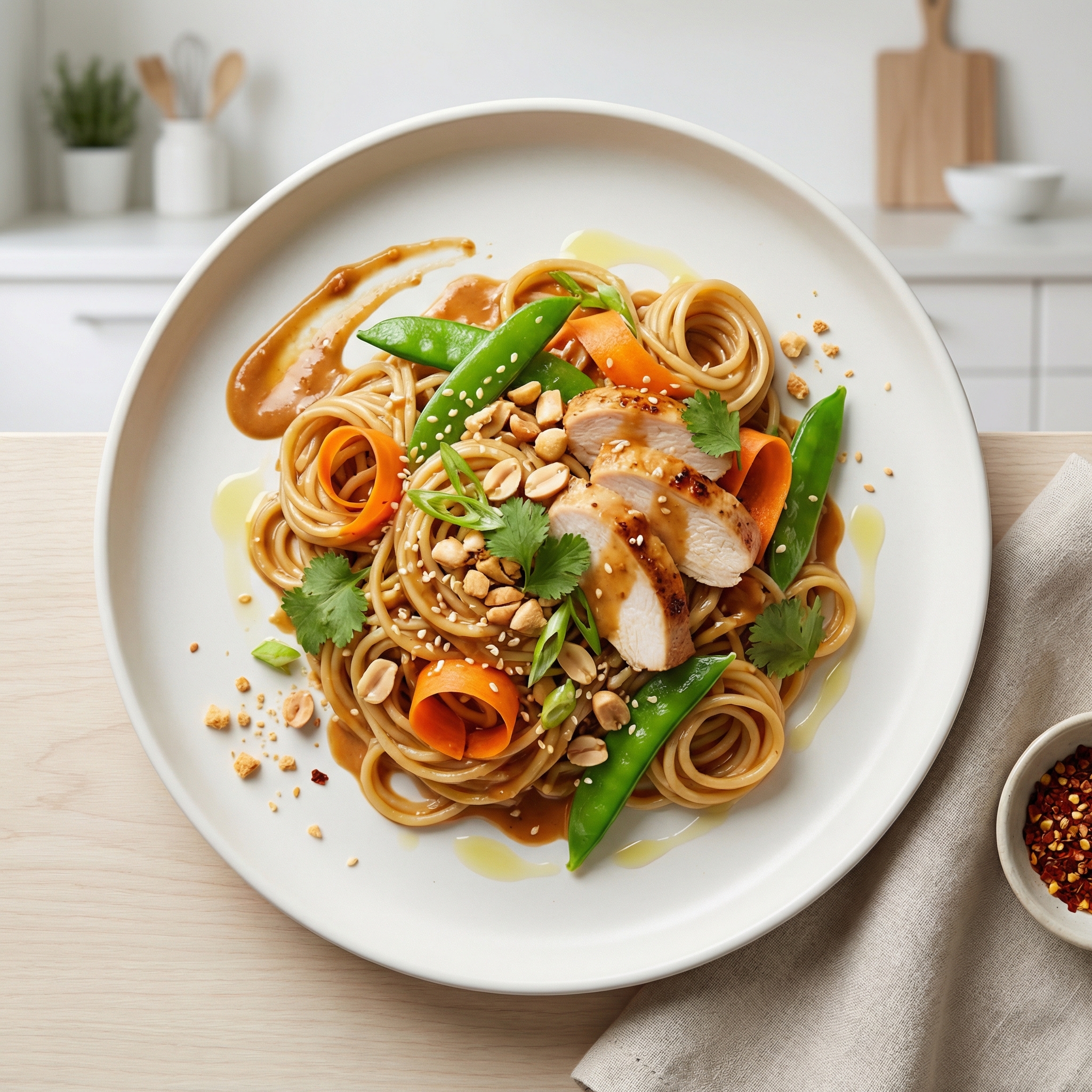 Pasta With Peanut Sauce
