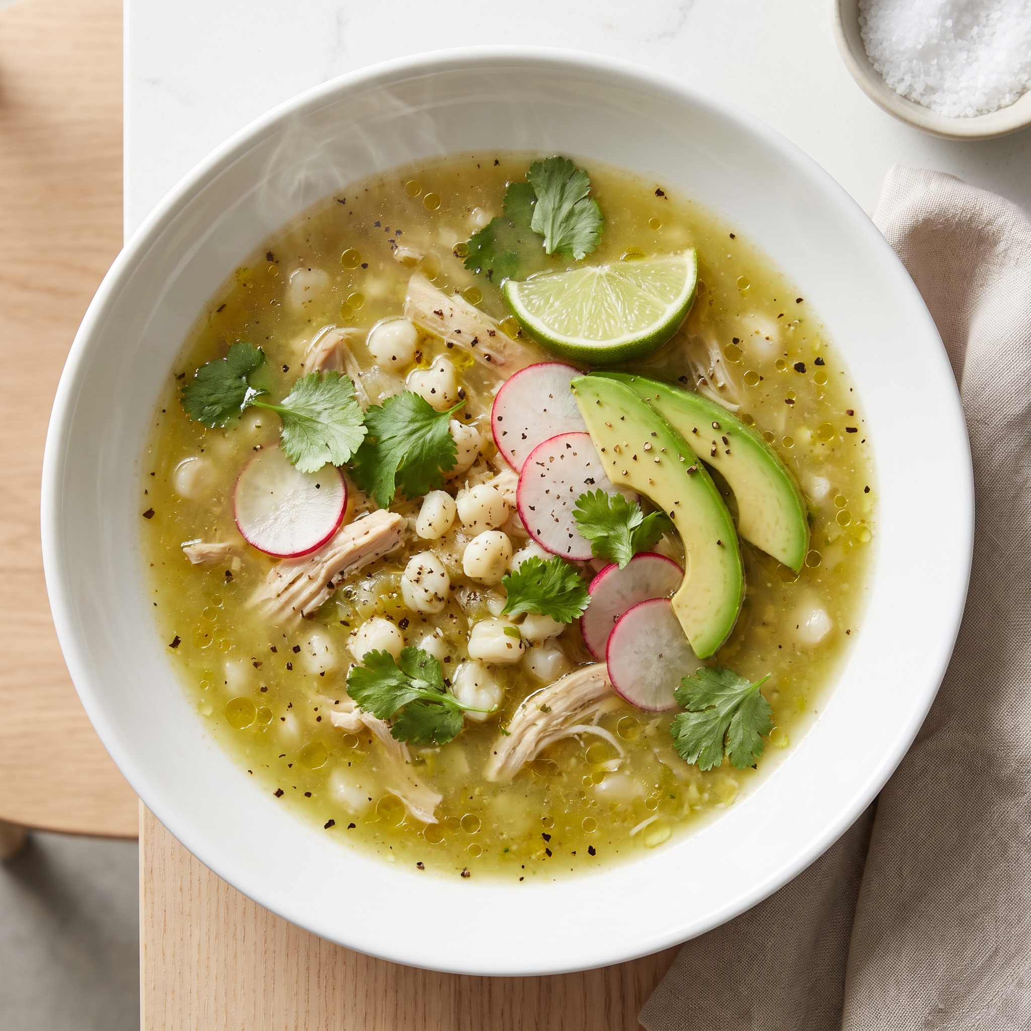 Chicken Posole Verde Soup