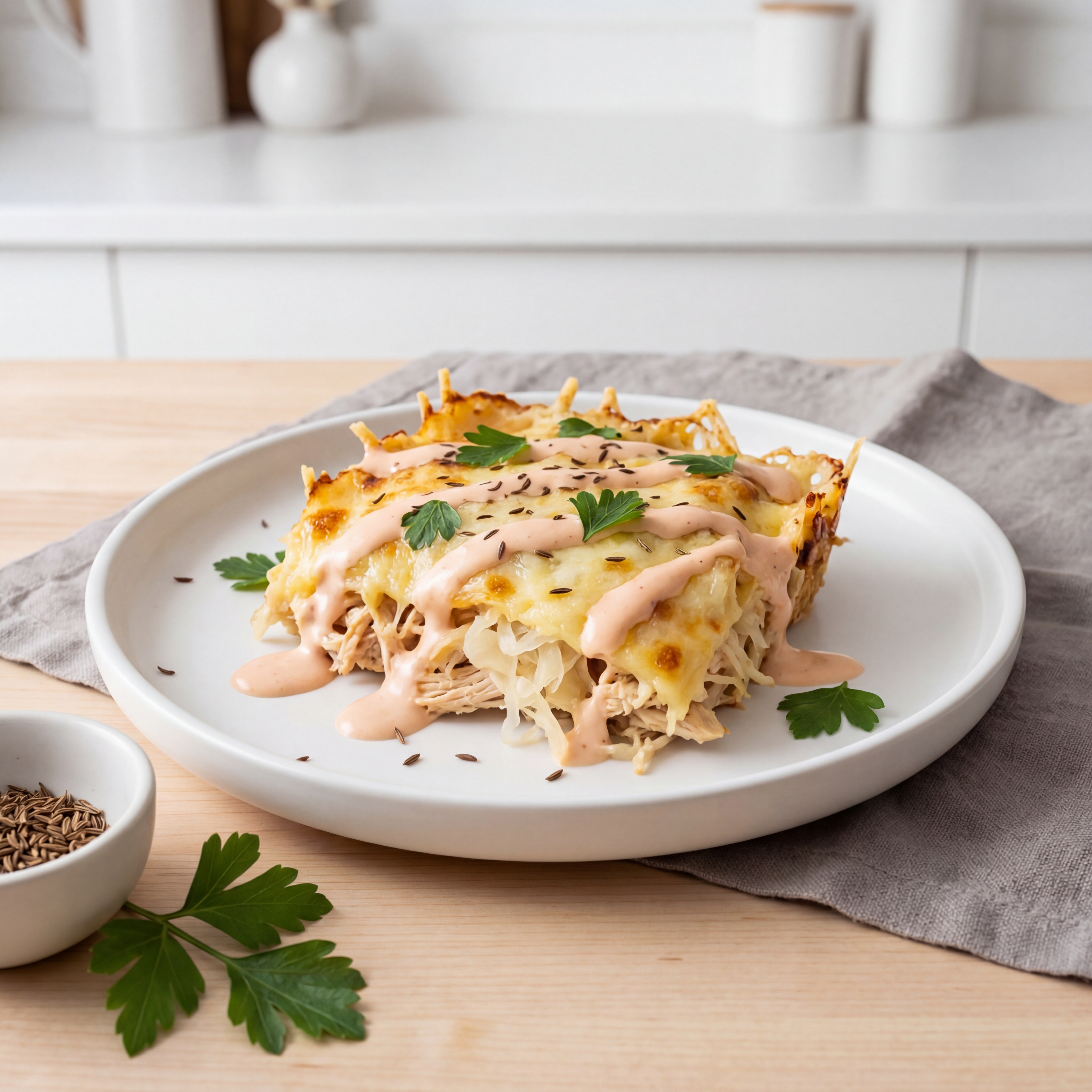 Baked Chicken Reuben