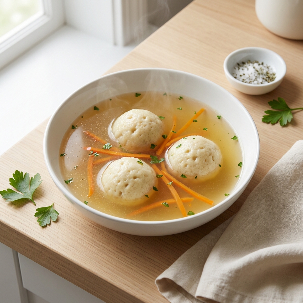 Chicken Soup with Matzo Dumplings