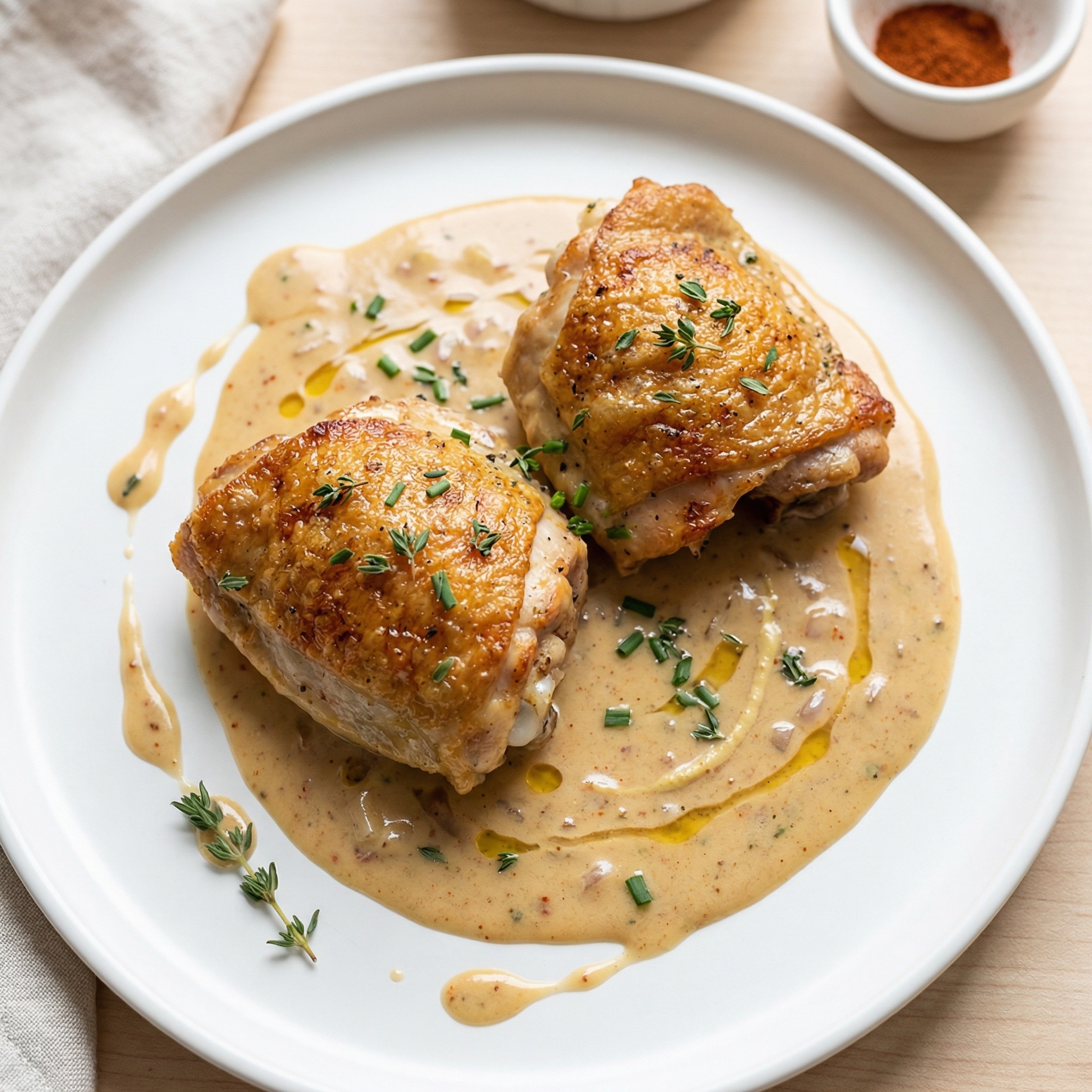 Chicken in Brandy Sauce