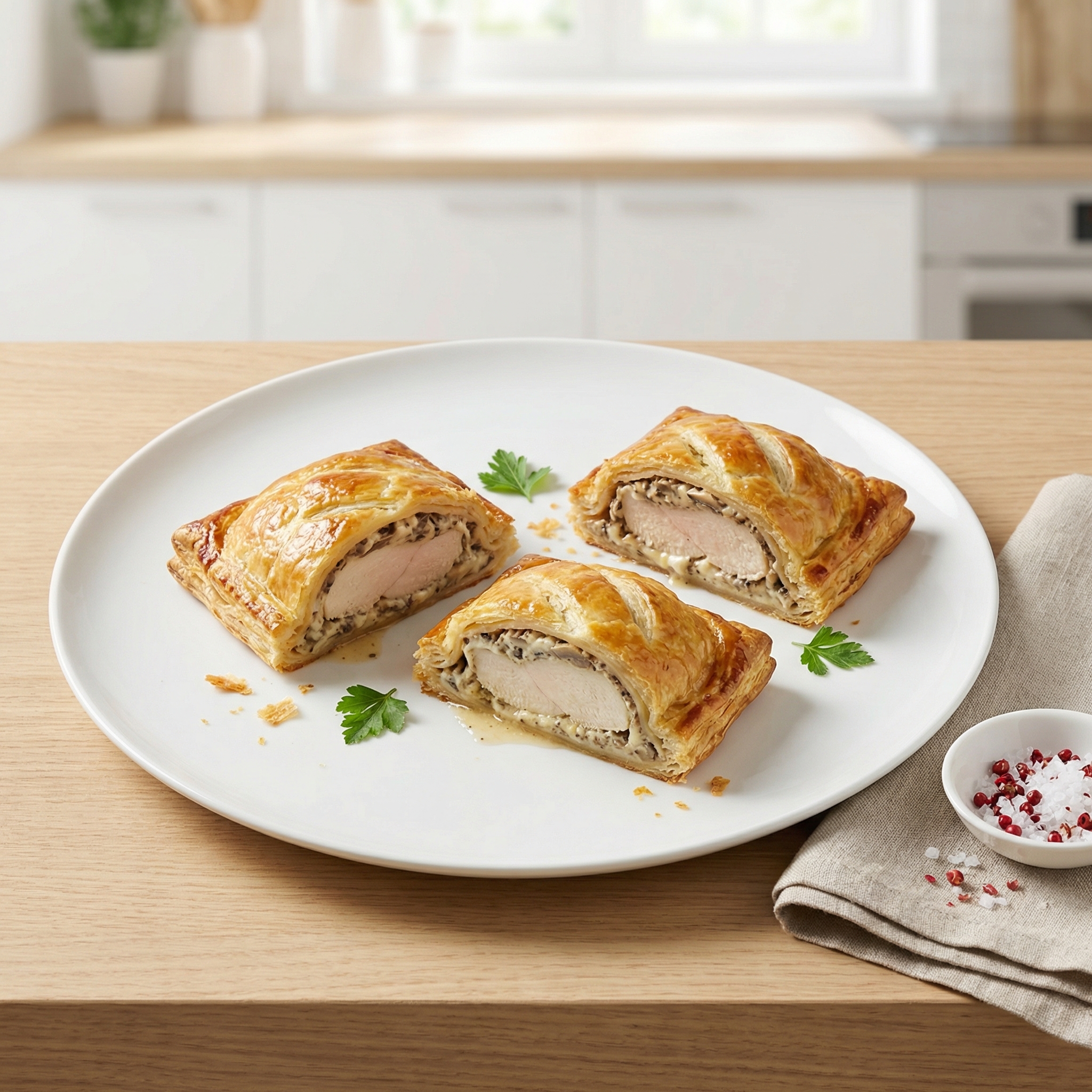 Puff Pastry Chicken Parcels