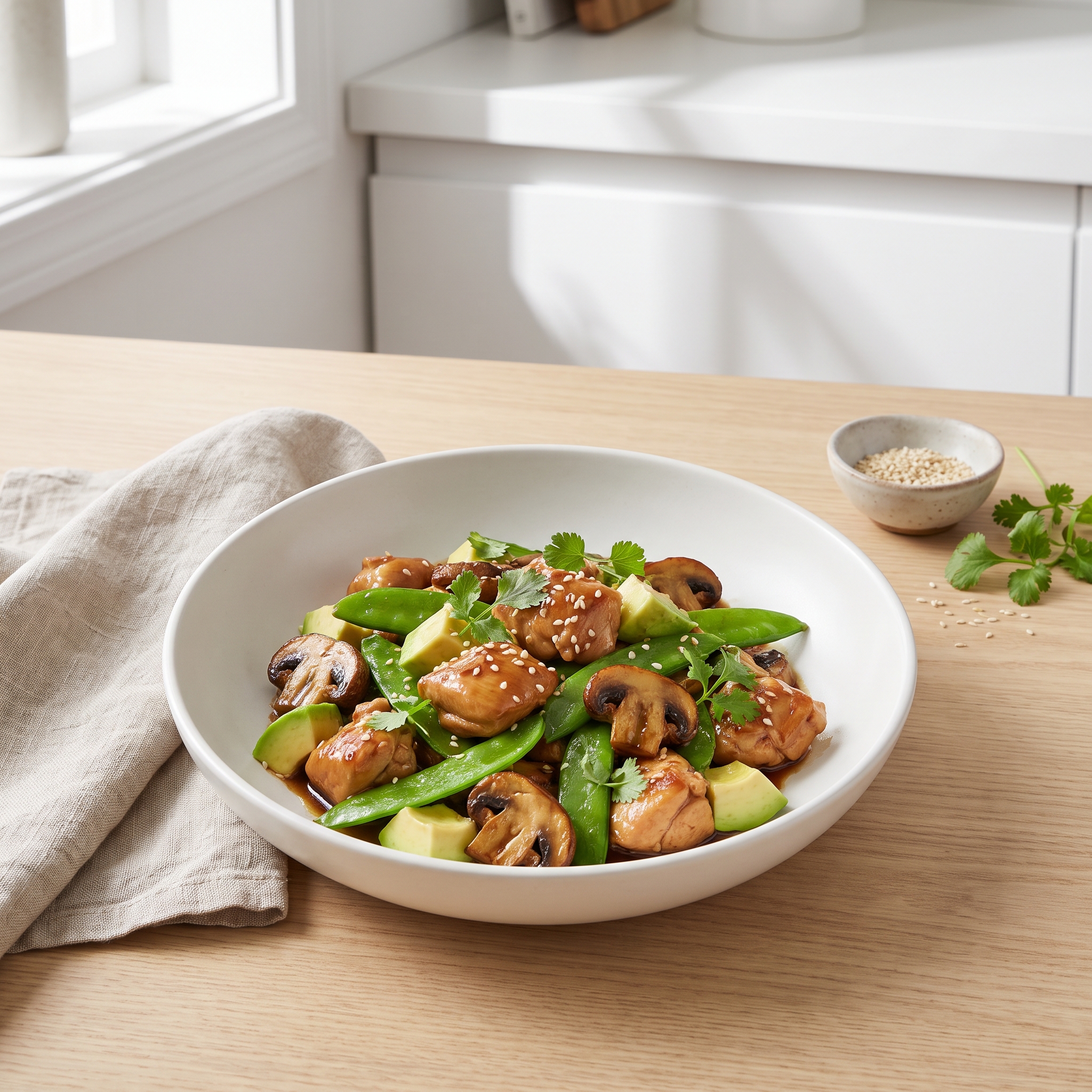 Chicken and Avocado Stir-Fry