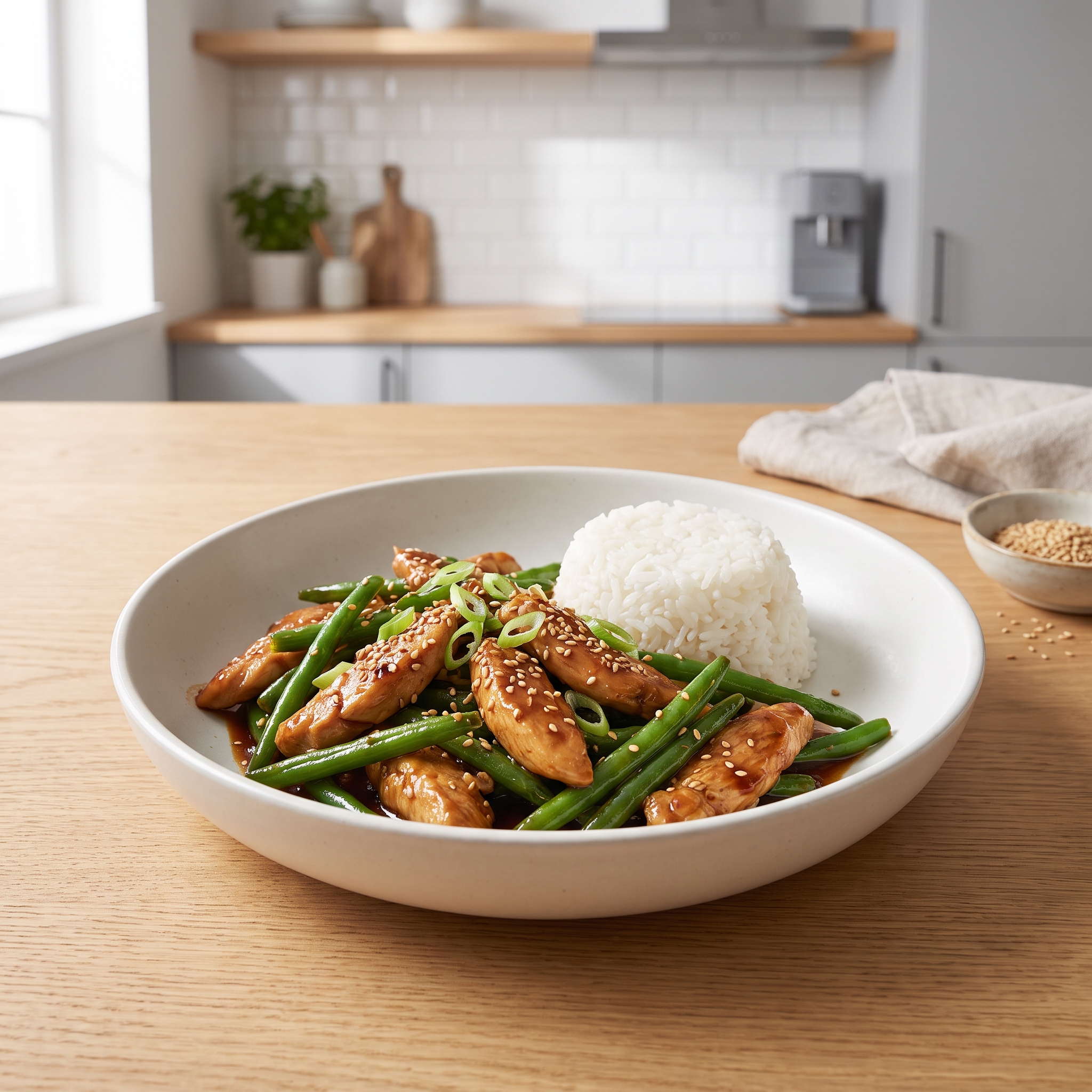 Chicken and Green Bean Stir-Fry
