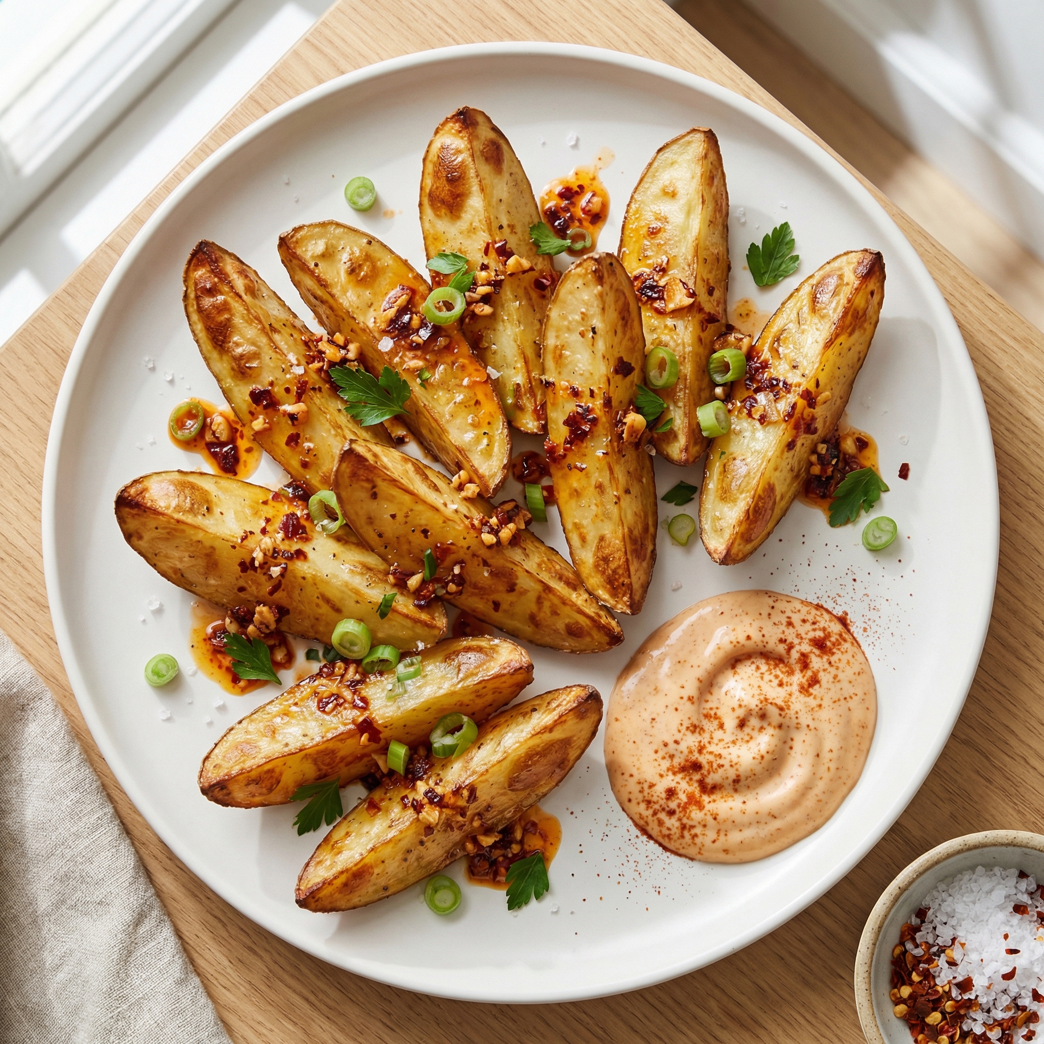 Seasoned Baked Potato Wedges