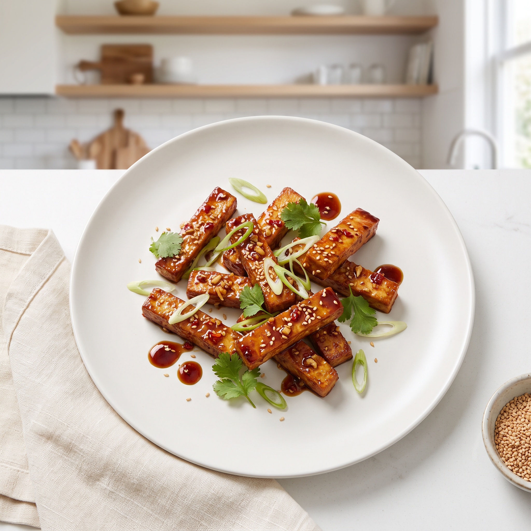 Chili-Ginger Oven-Baked Tofu