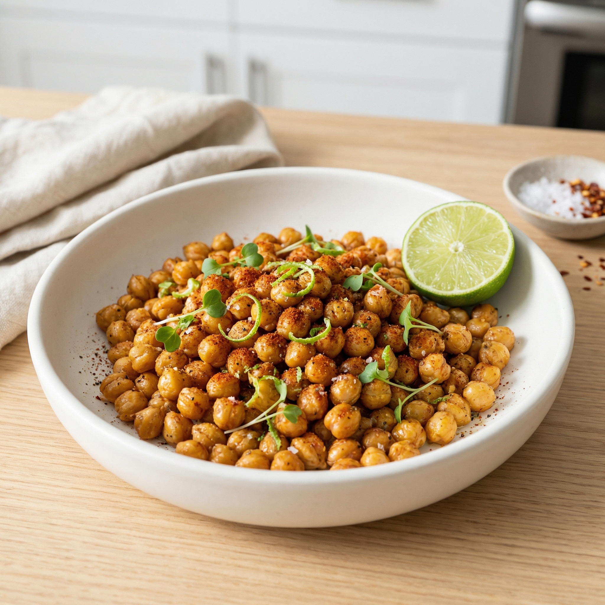 Crispy Air Fryer Chickpeas