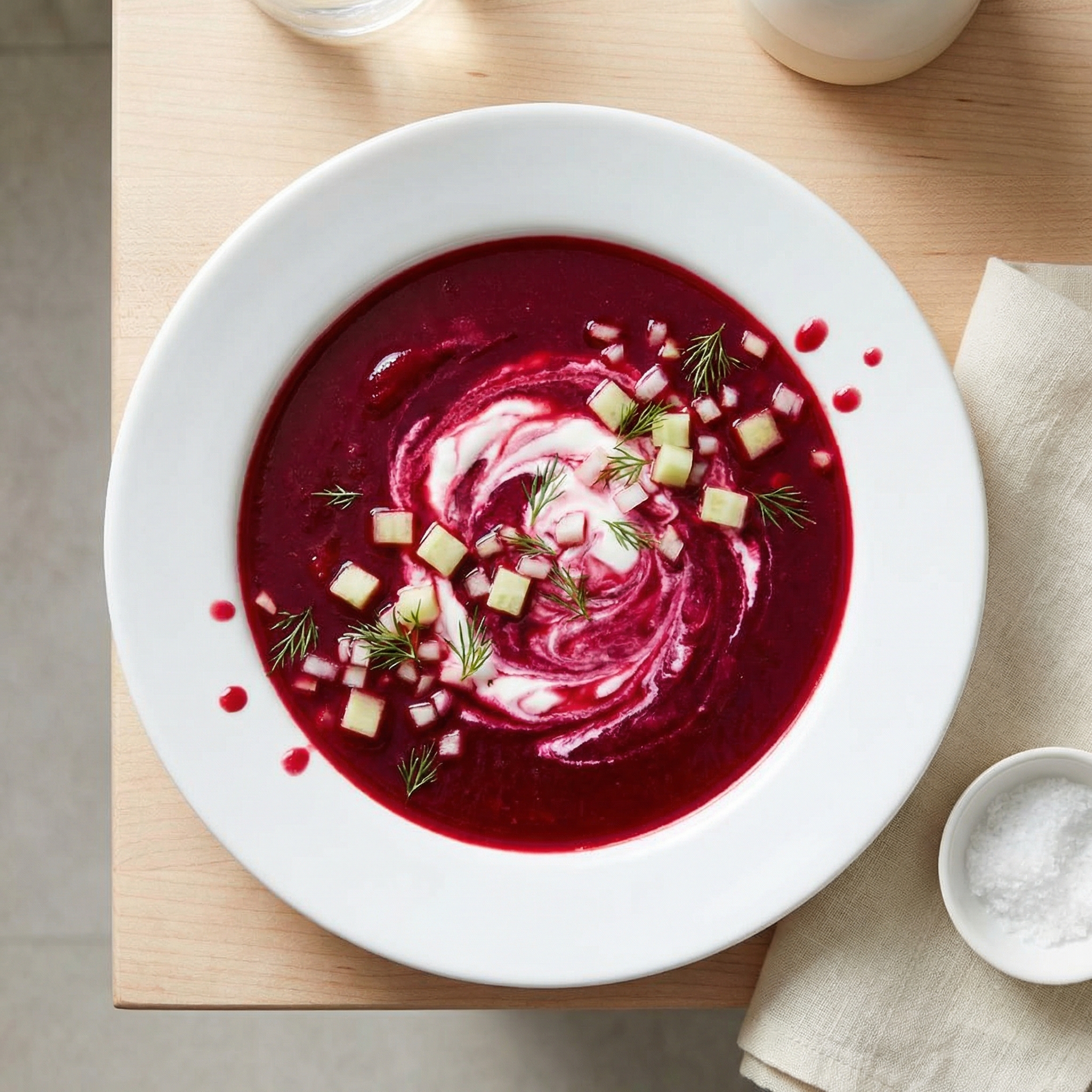 Chilled Russian Beet Borscht