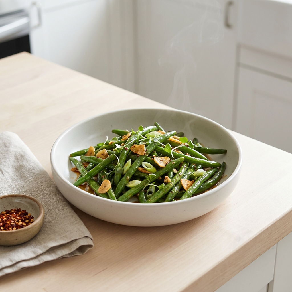 Chinese Garlic Green Beans
