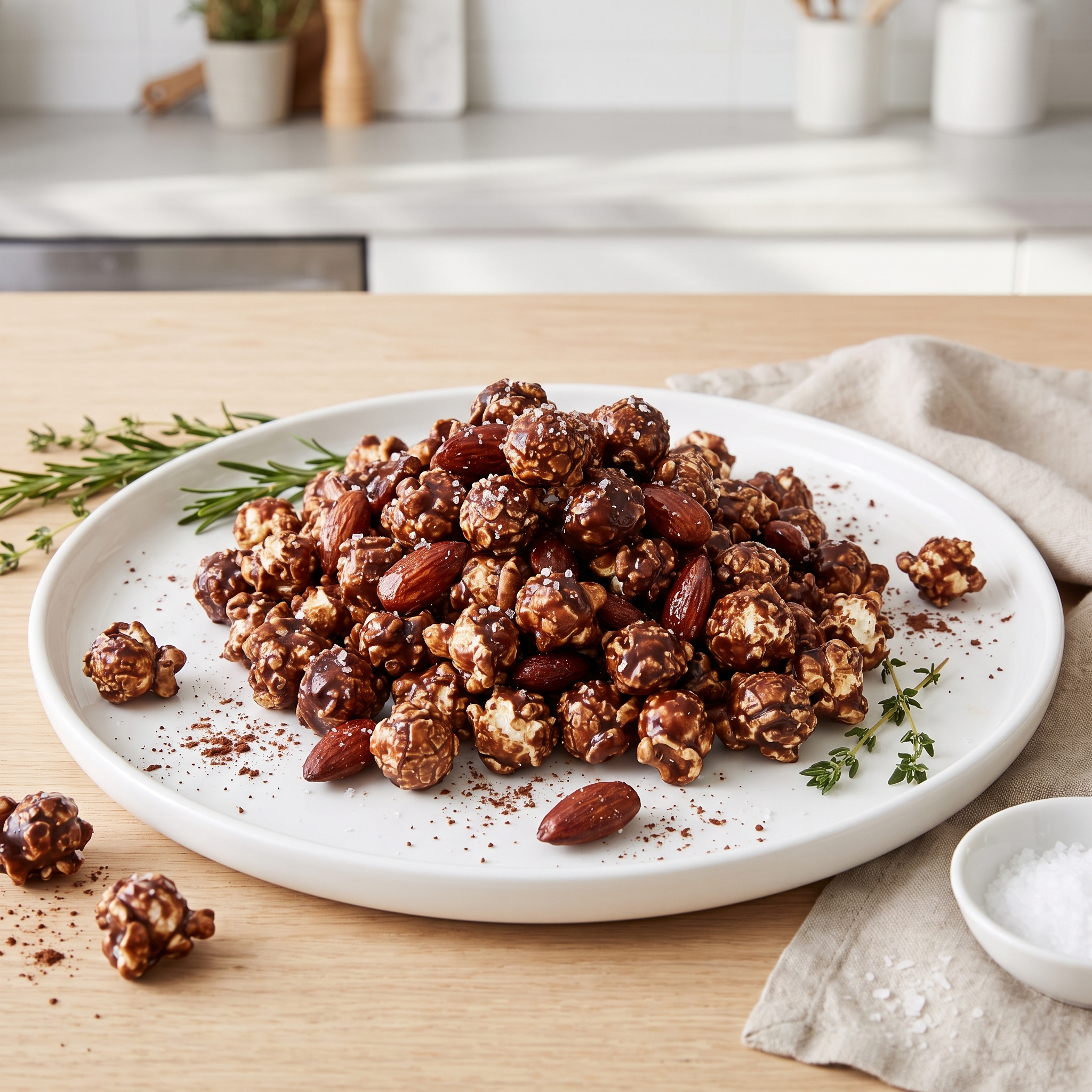 Chocolate-Almond Crunch Popcorn