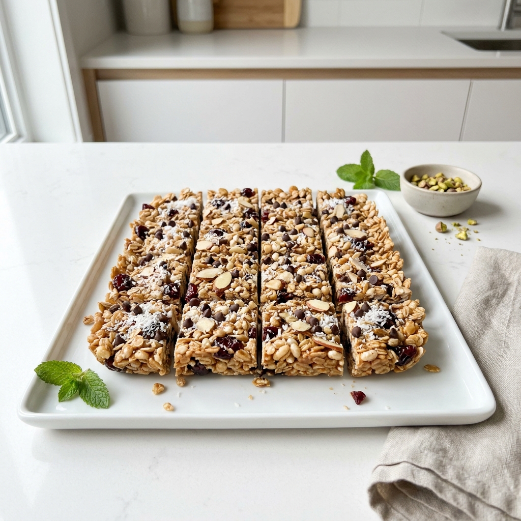 Chocolate-Cherry-Coconut Granola Bars