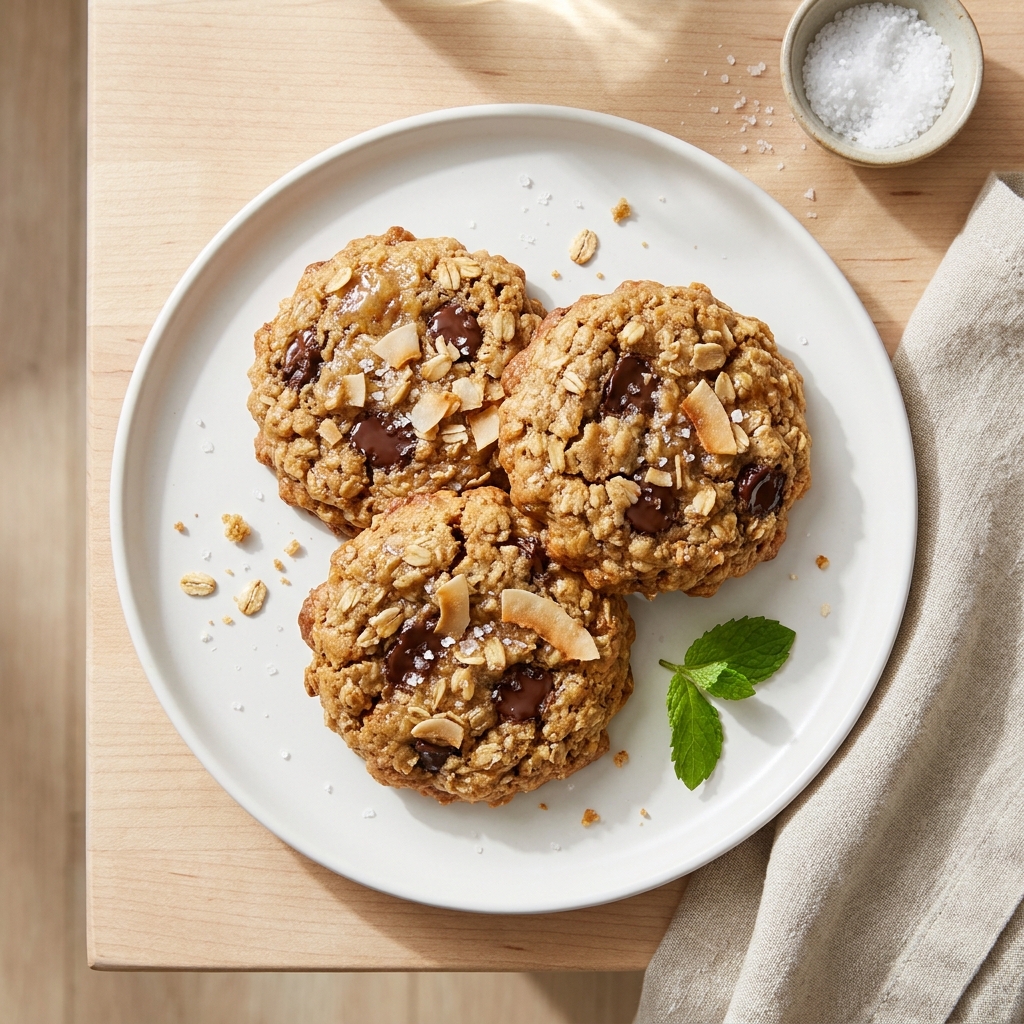 Chocolate Chip Quinoa Oat Cookies