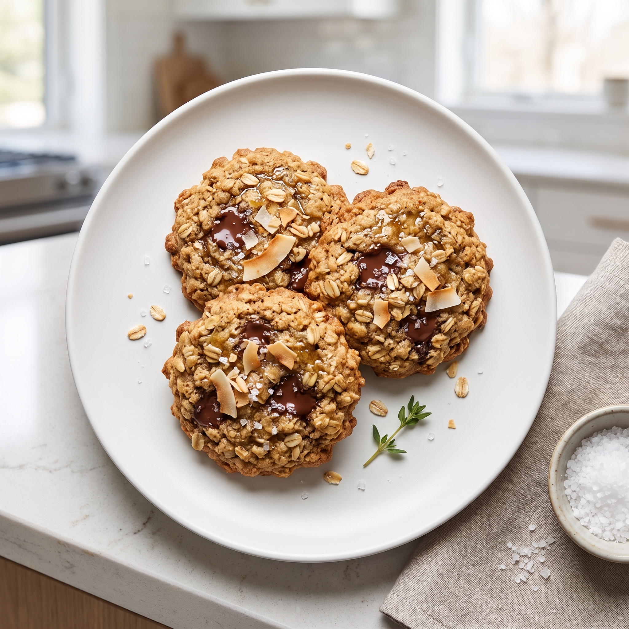 Chocolate Chip Quinoa Oat Cookies