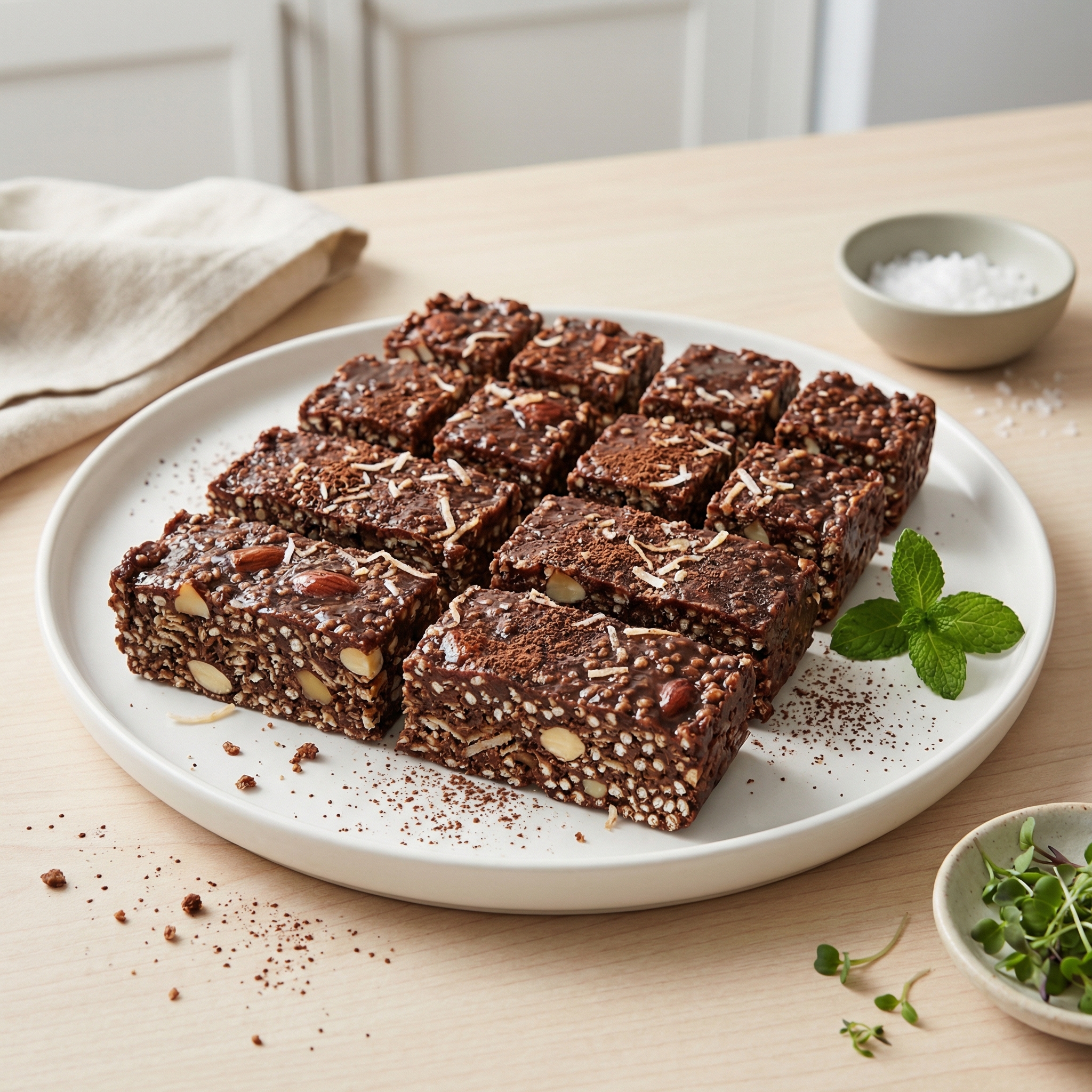 Cocoa Almond Breakfast Cereal Bars