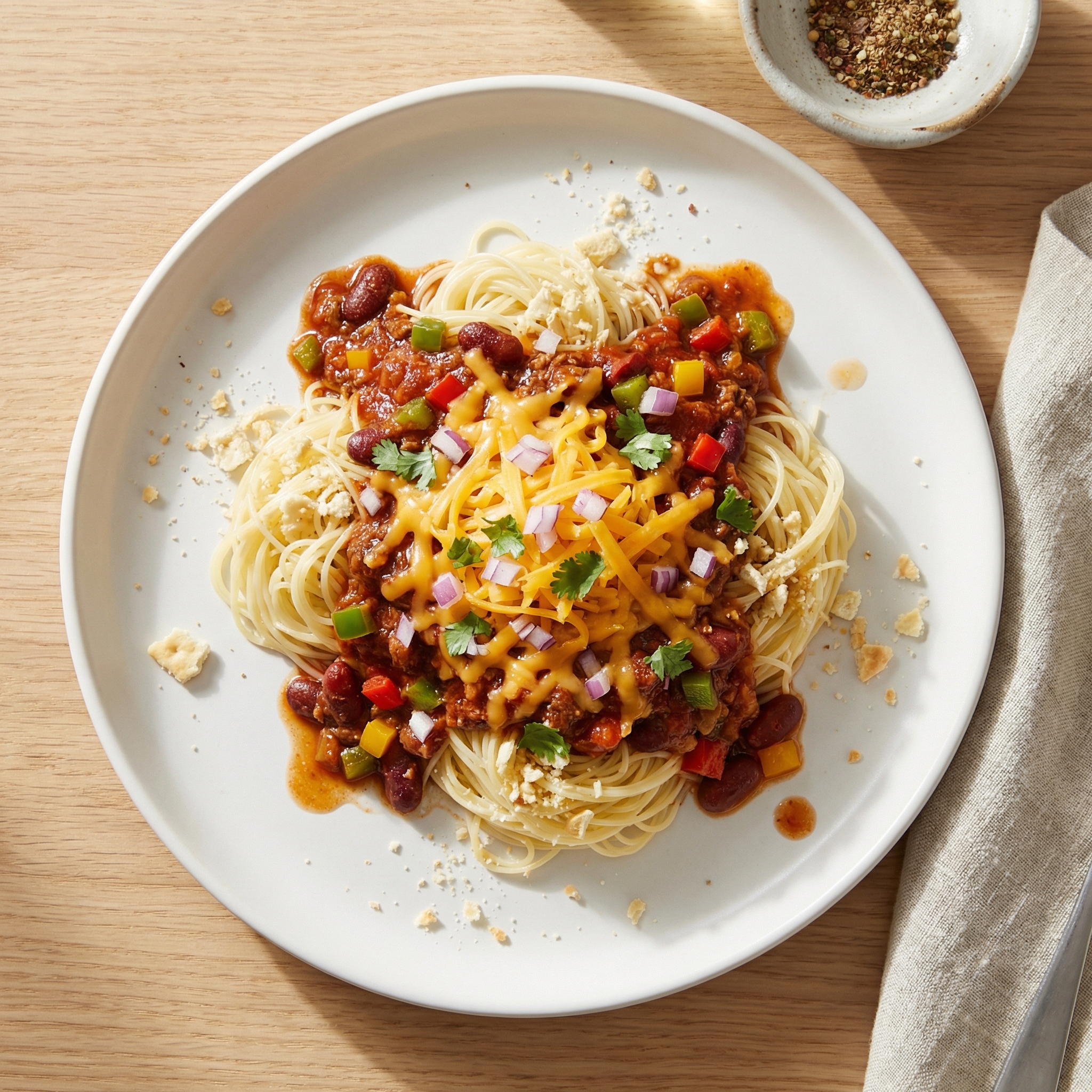 Josh's Cincinnati-Style Four-Way Chili