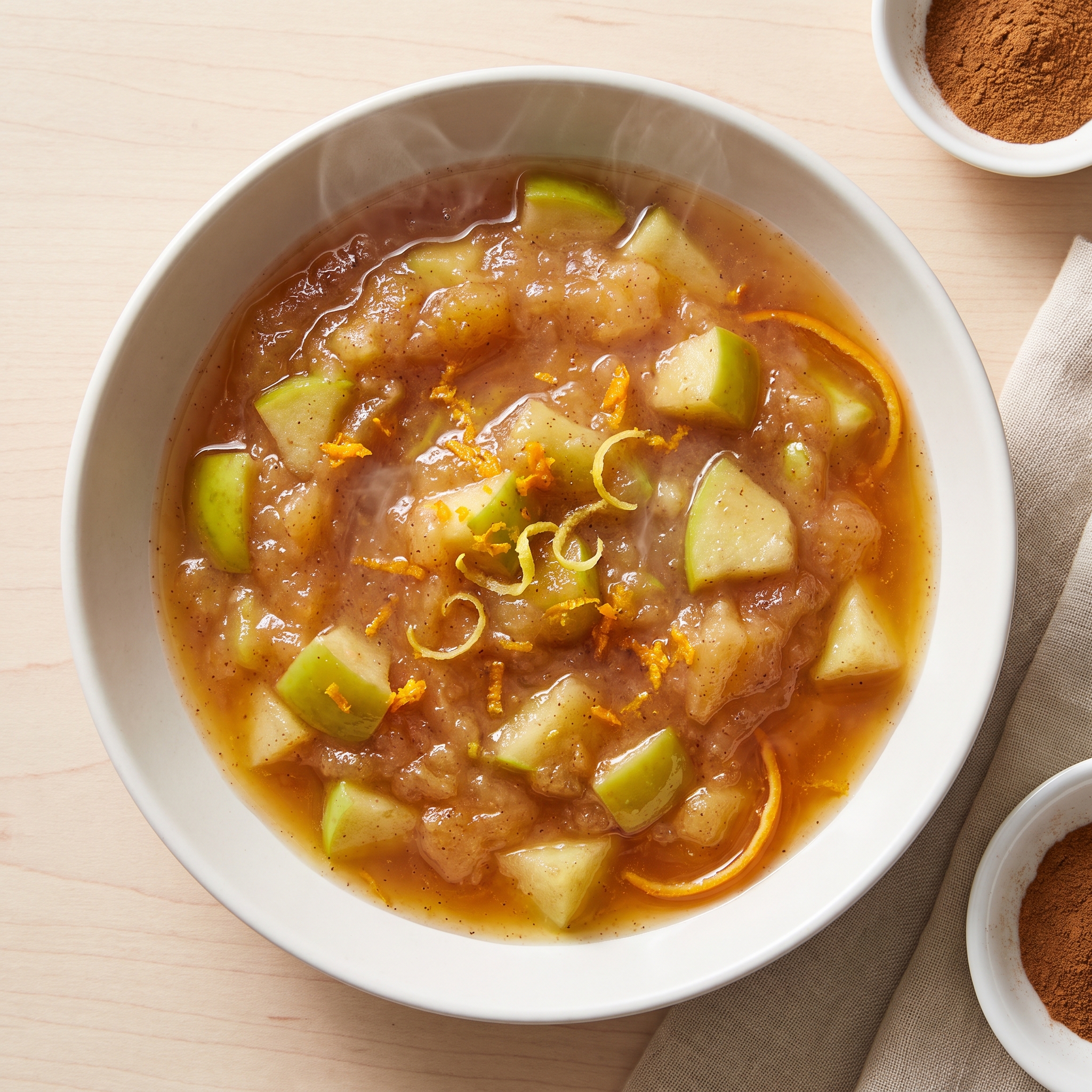 Cinnamon-Orange Chunky Applesauce