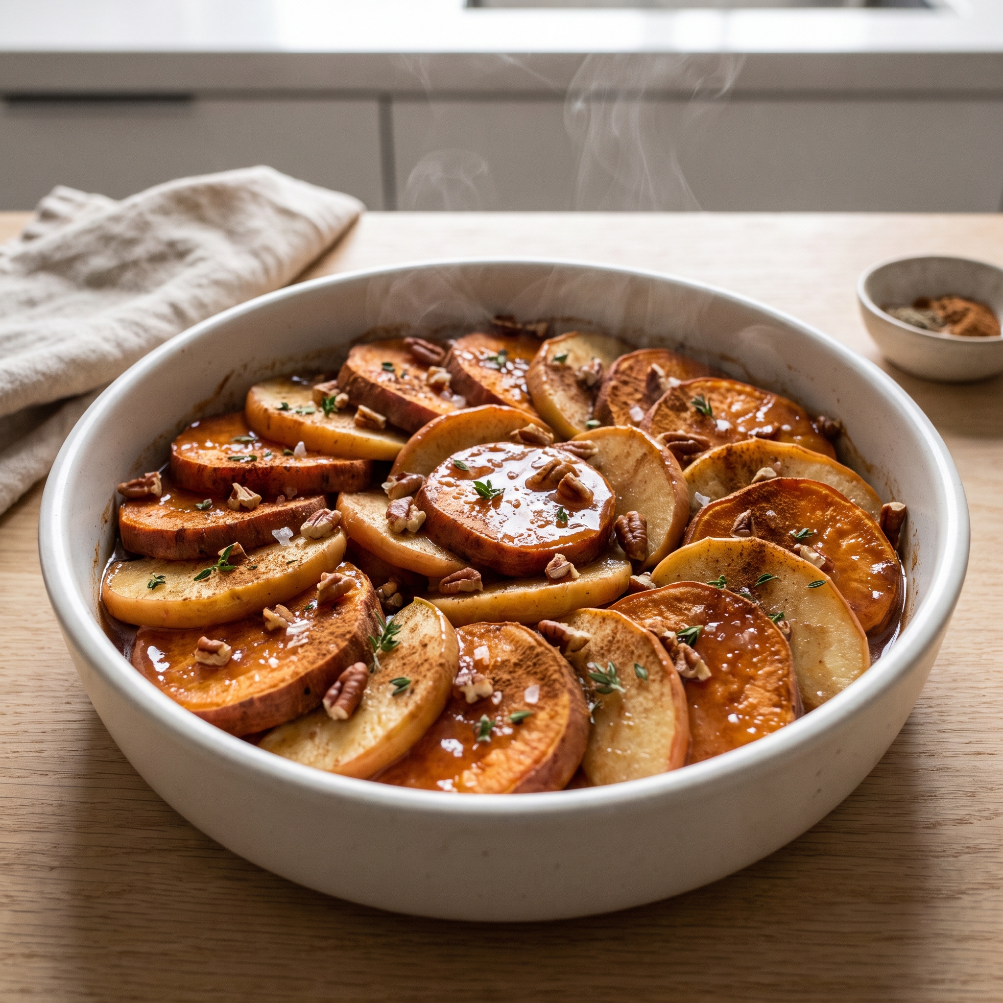 Cinnamon-Spiced Apple Sweet Potato Bake
