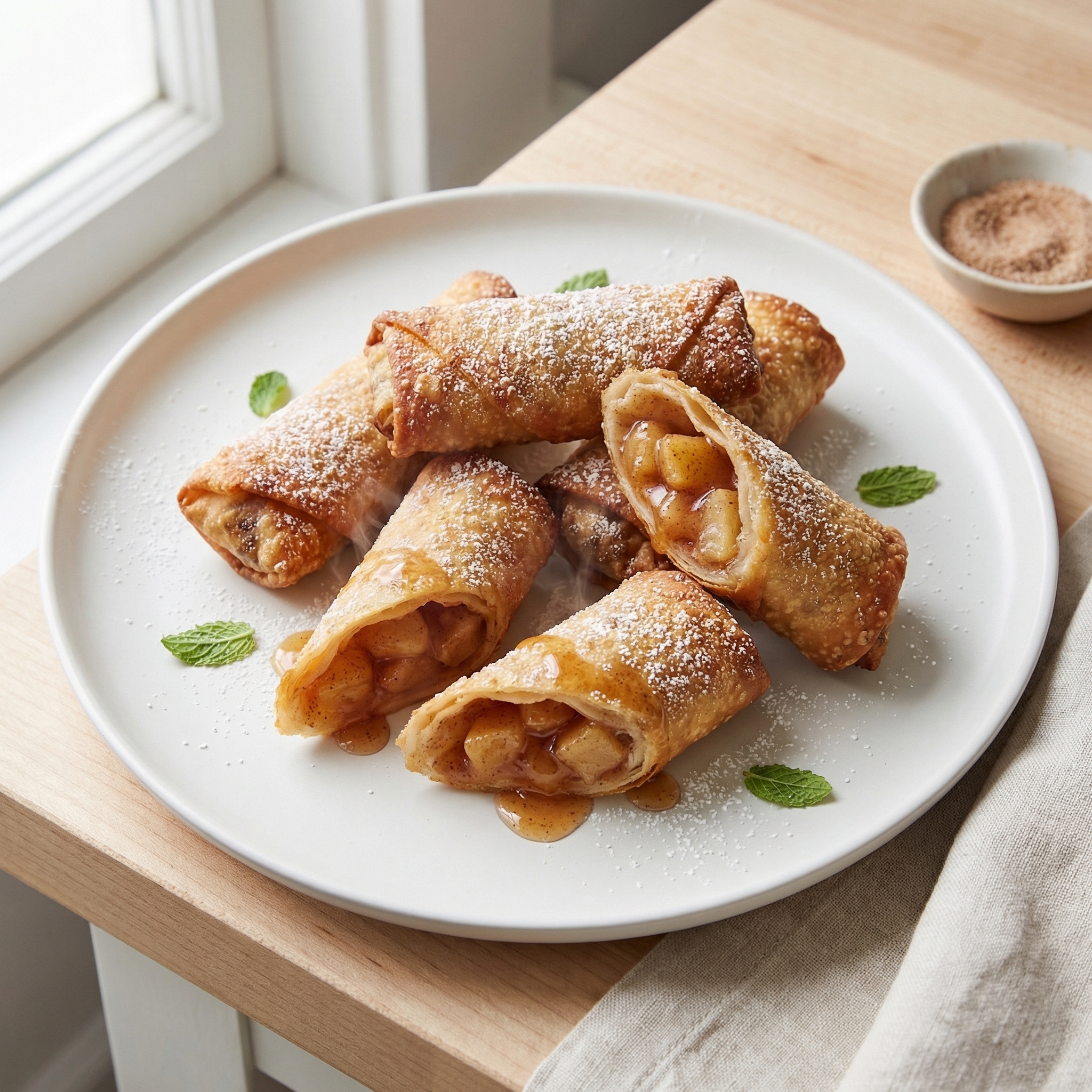 Crispy Apple Pie Egg Roll Treats